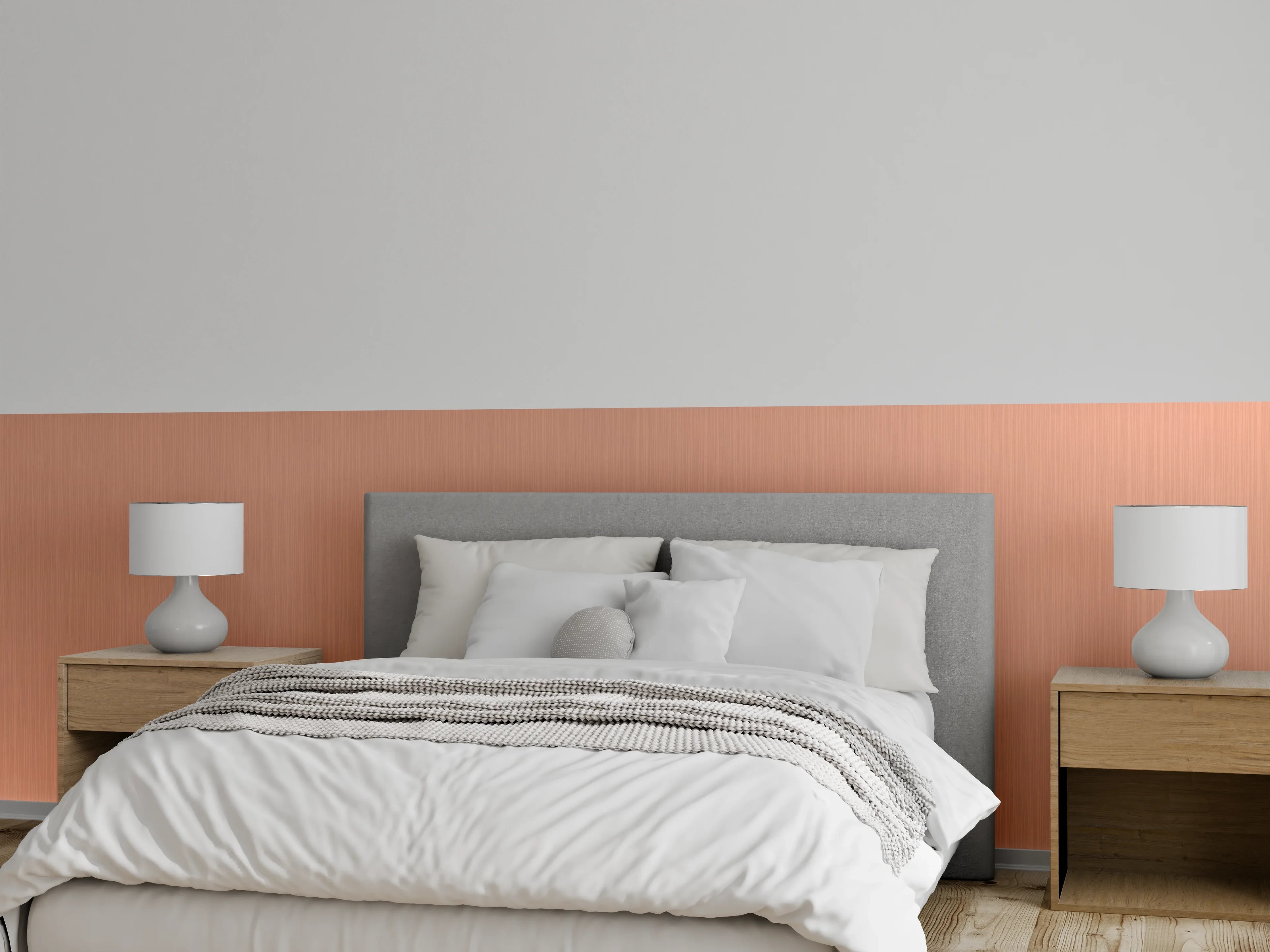 Wandverkleidung Schlafzimmer - Metallischer Gebürsteter Hintergrund