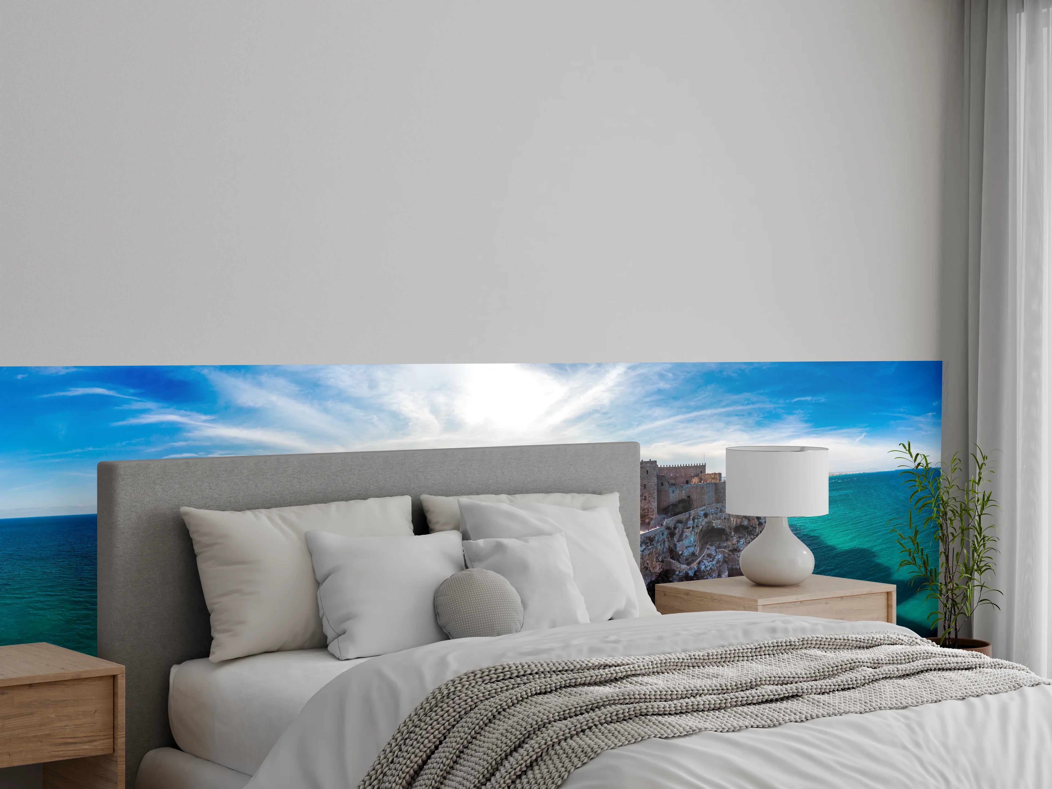 Wandverkleidung Schlafzimmer - Mittelalterliche Burg am Mittelmeer