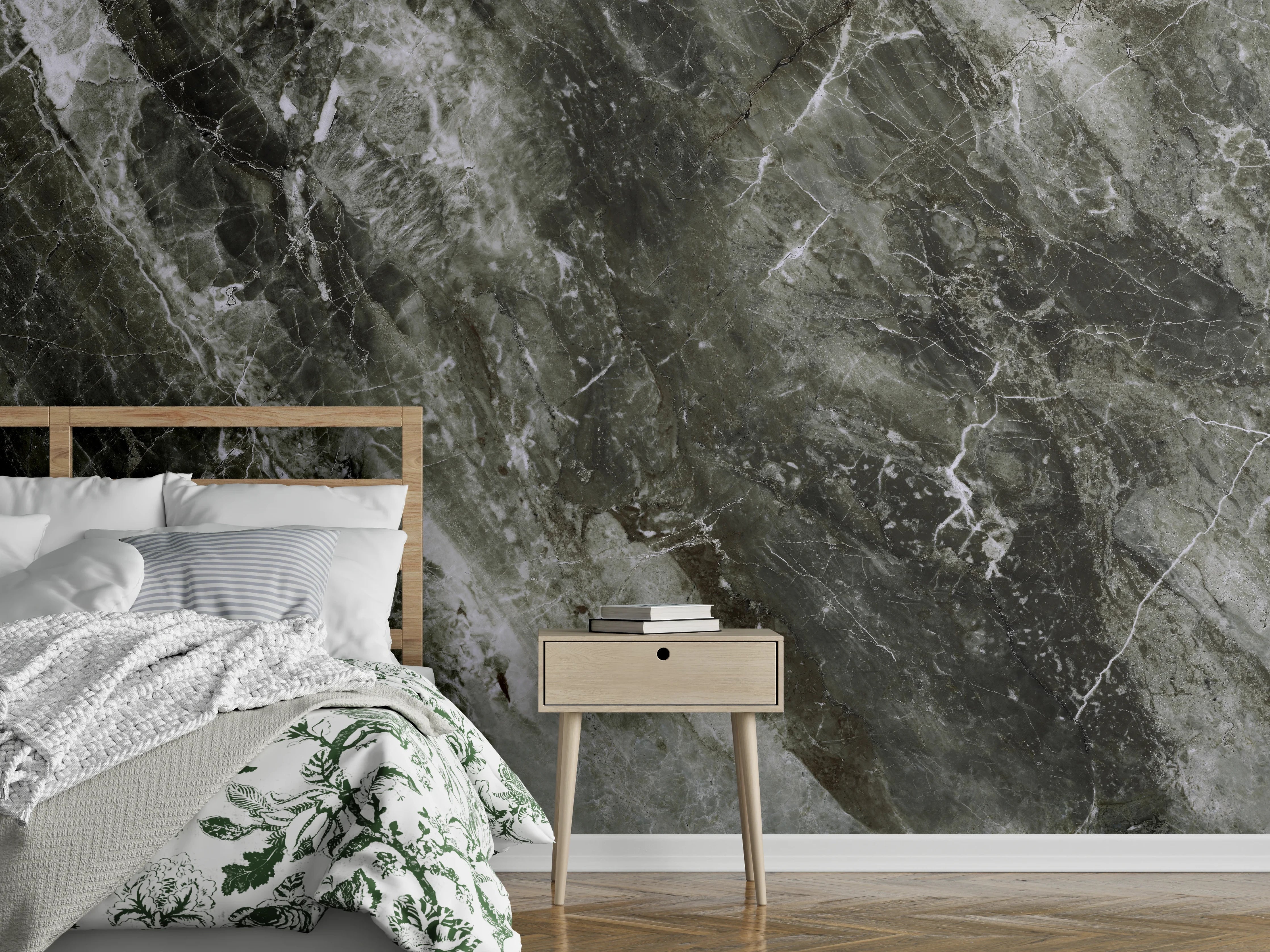 Wandverkleidung Schlafzimmer - Moderne Marmor Textur