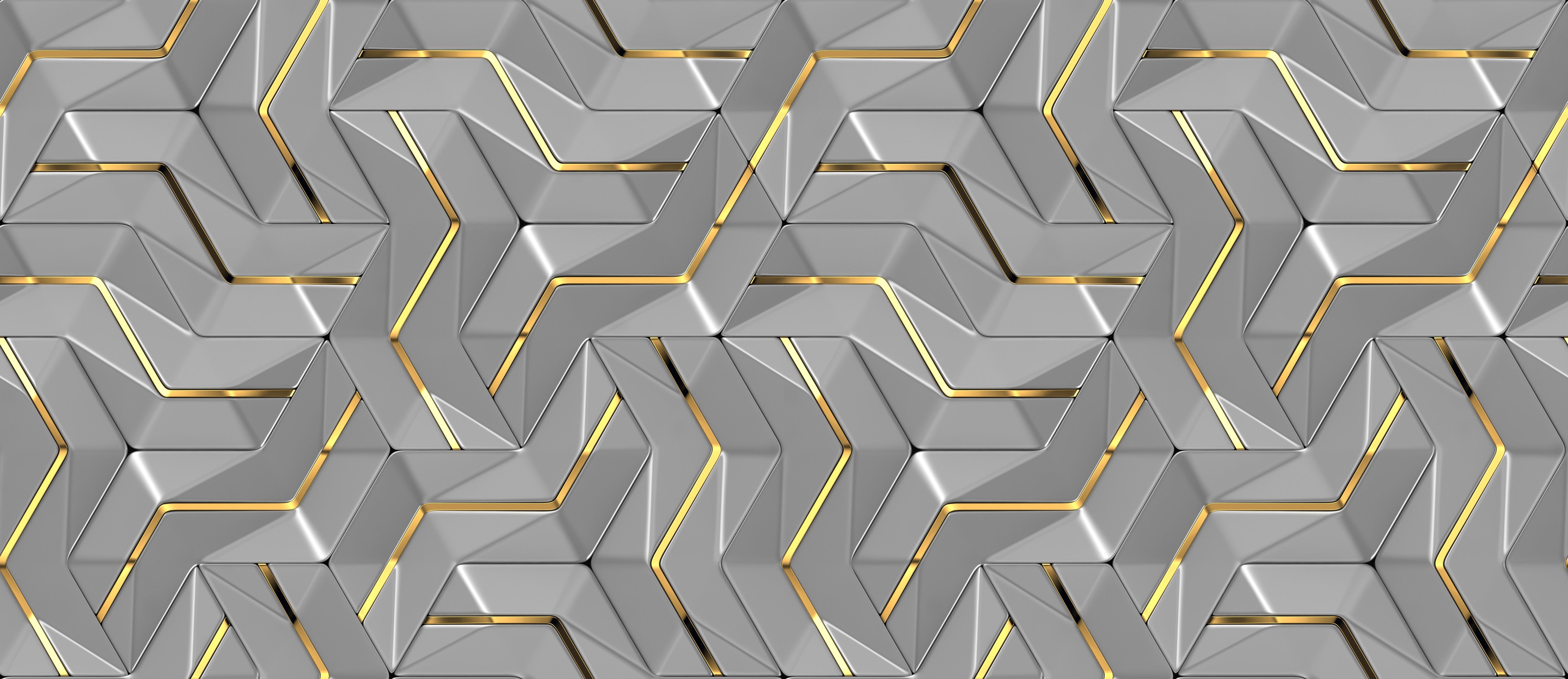 Wandverkleidung Schlafzimmer-Moderne Wandtextur - Gold Akzente