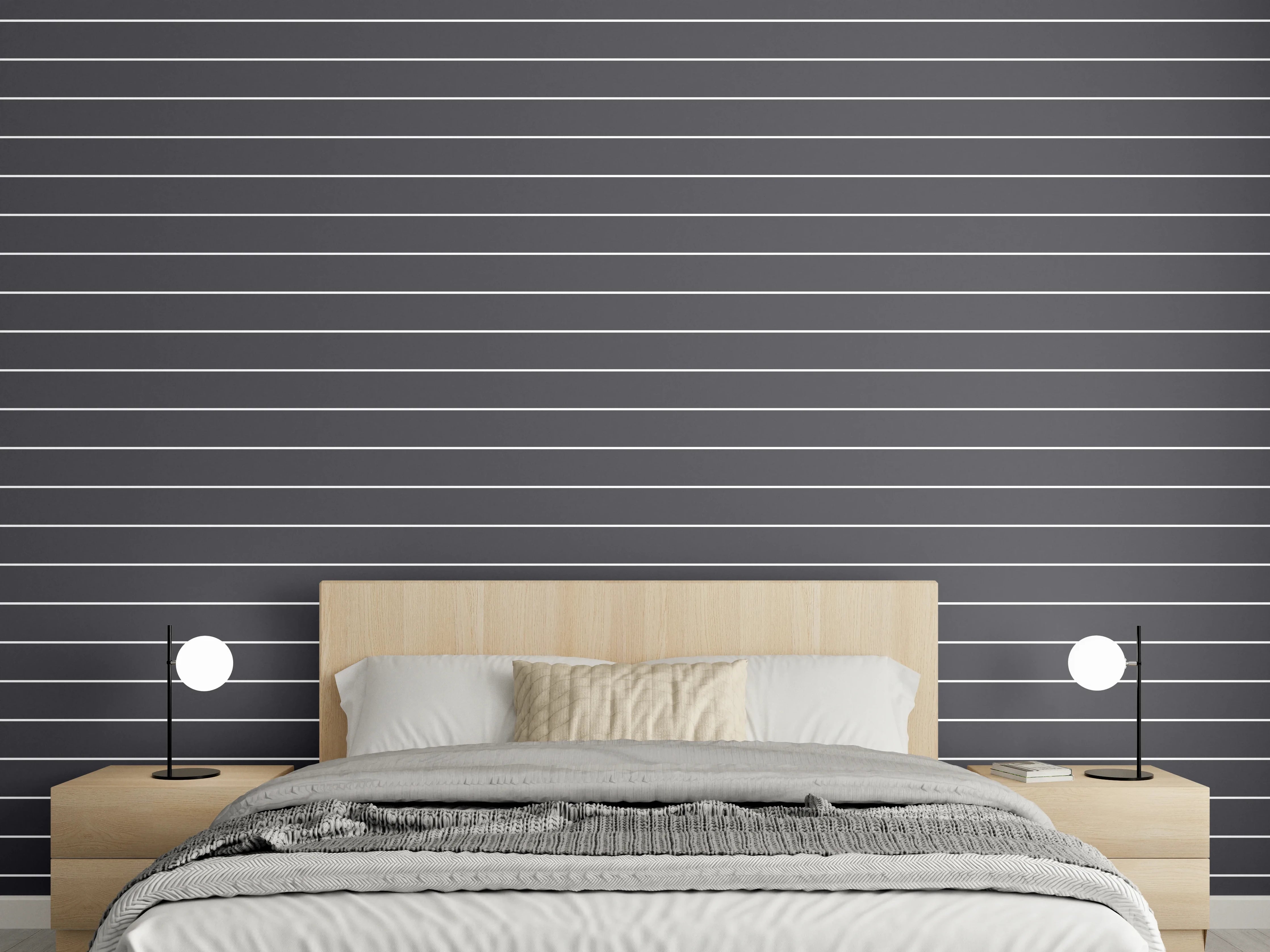 Wandverkleidung Schlafzimmer - Moderne graue Linien hintergrund