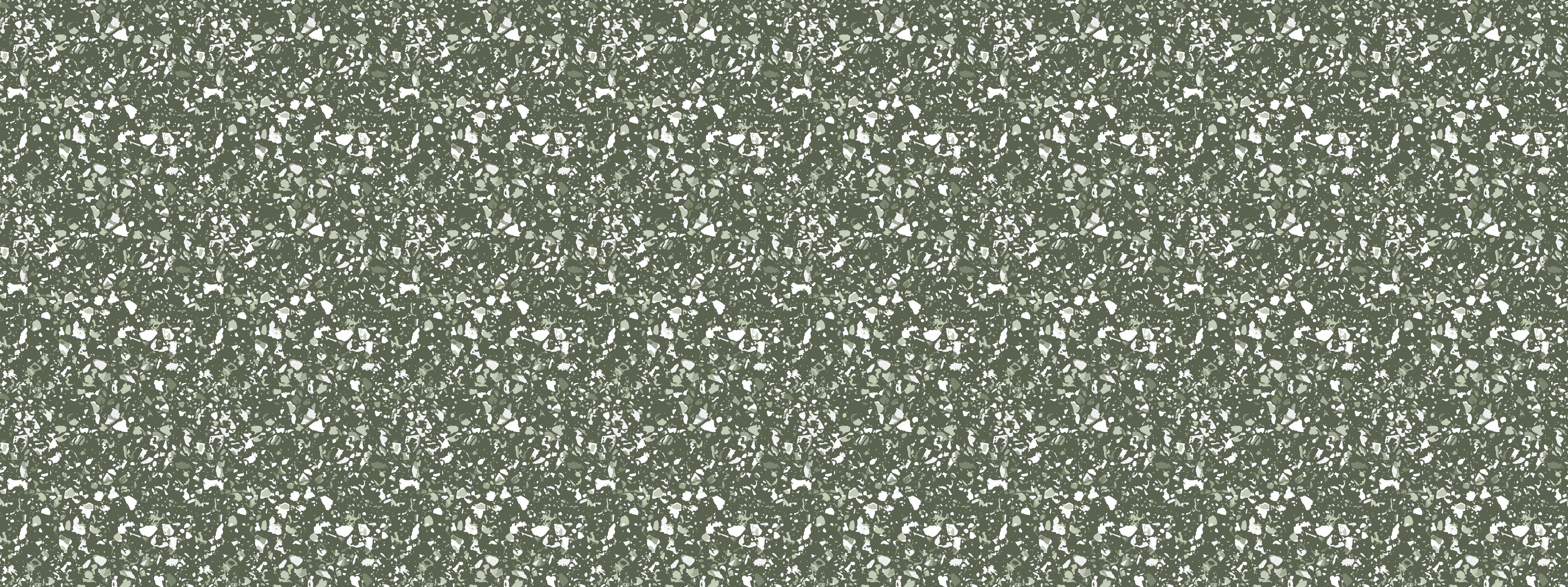 Wandverkleidung Schlafzimmer-Moderne grüne Terrazzo-Optik Muster