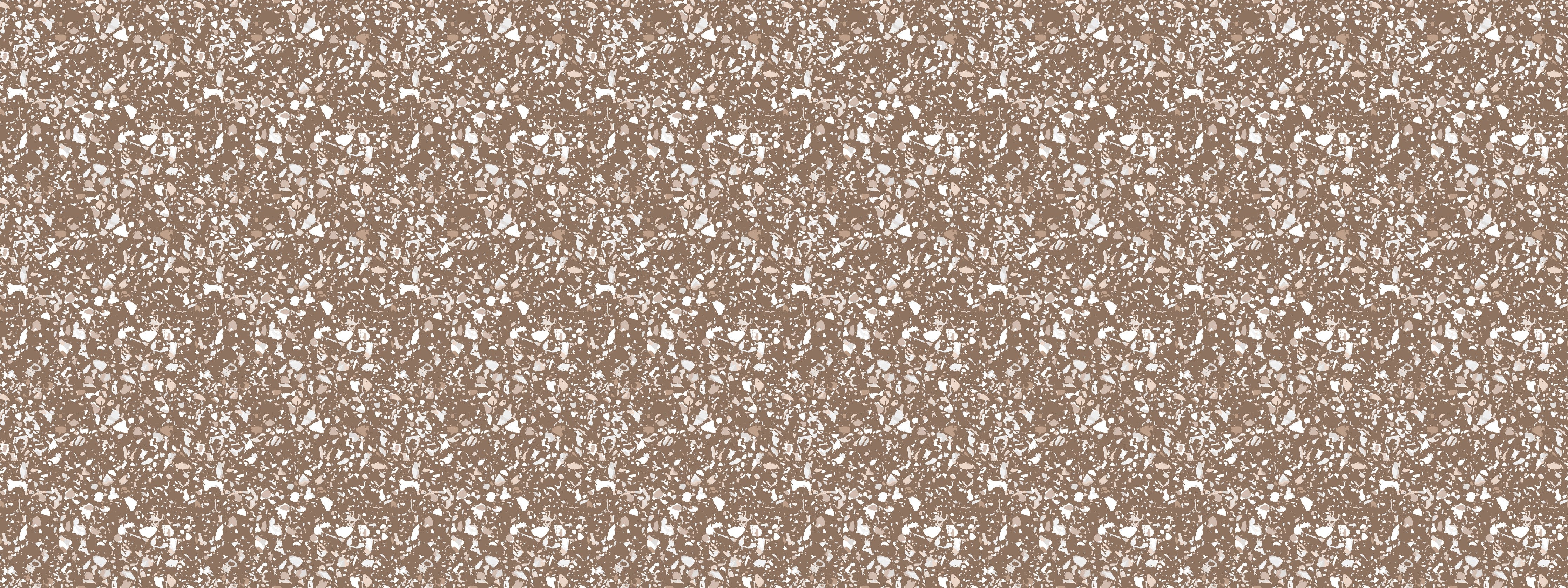 Wandverkleidung Schlafzimmer-Modernes Stein-Mosaik Braun Weiß