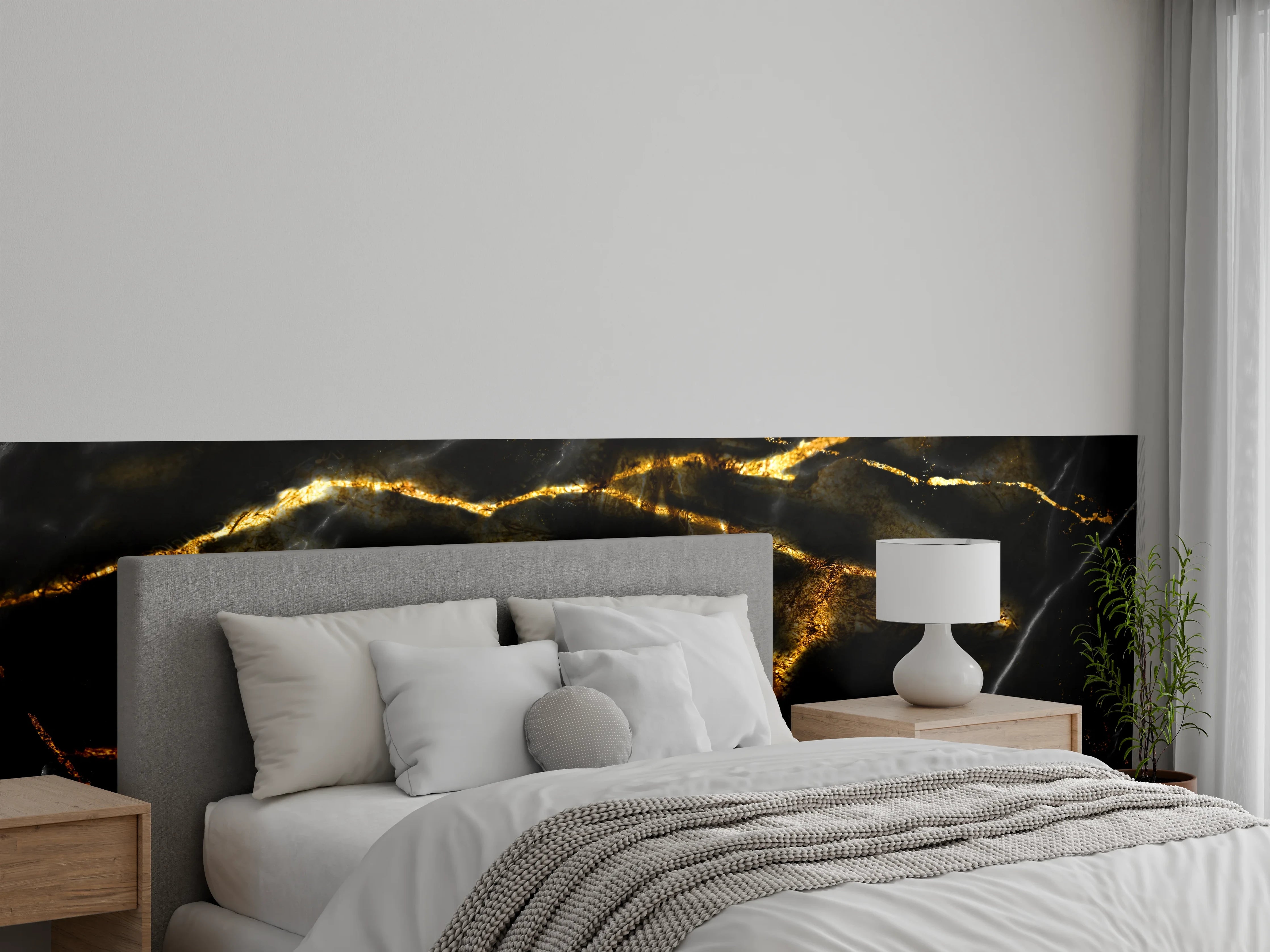 Wandverkleidung Schlafzimmer - Monocolor Alkohol Tinte Marmorierung