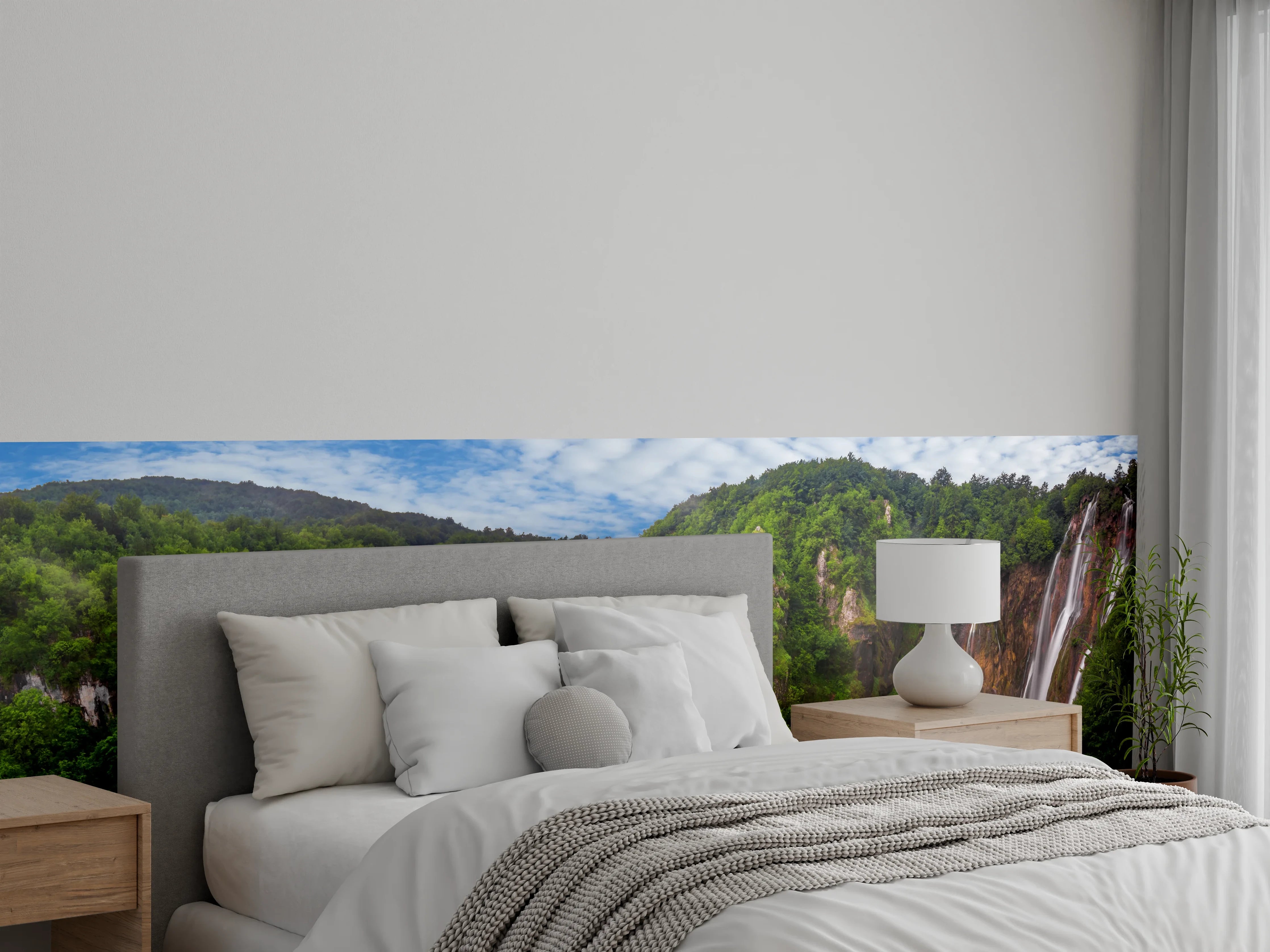 Wandverkleidung Schlafzimmer - Multi-Wasserfall - Landschaft
