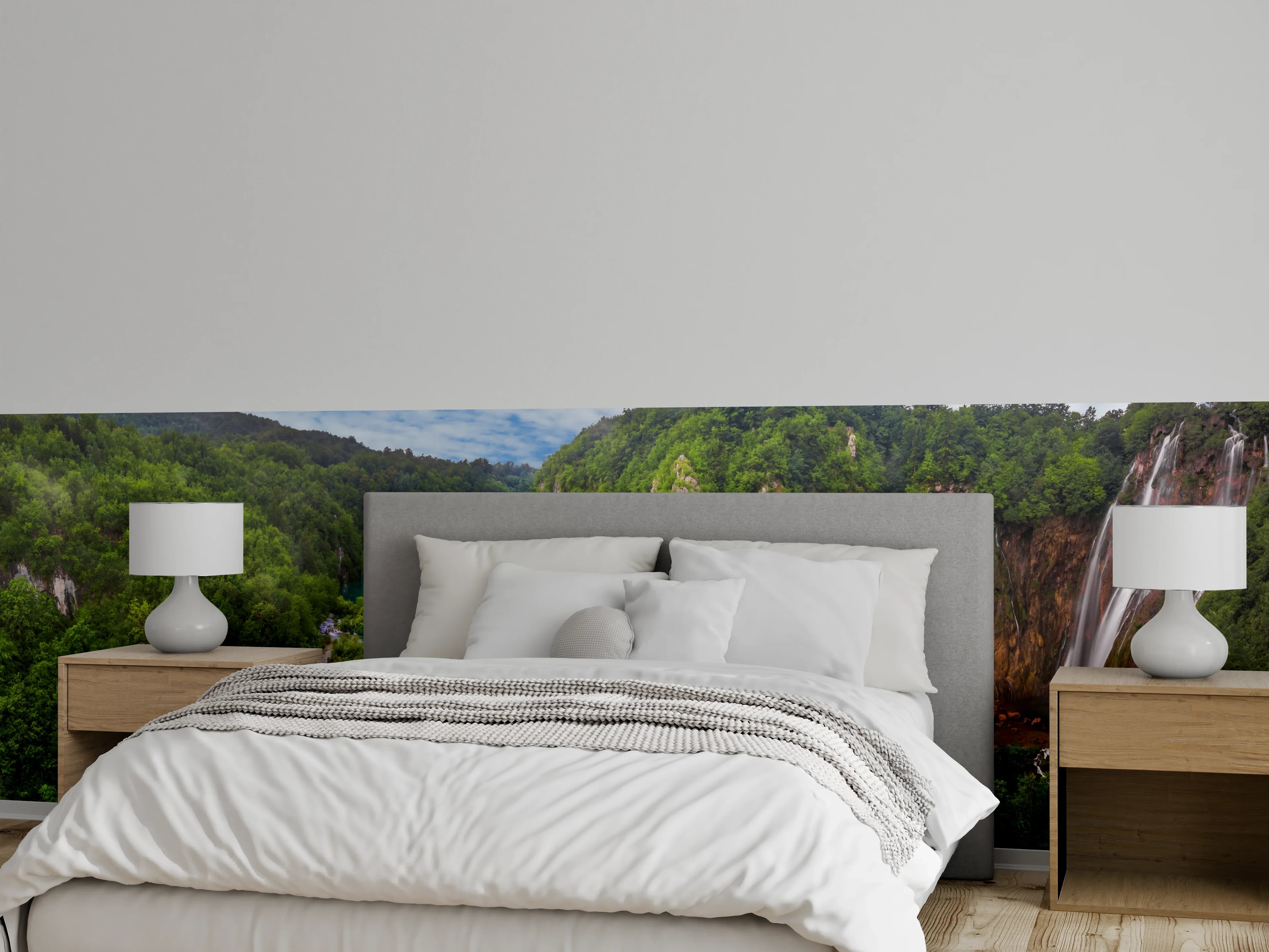 Wandverkleidung Schlafzimmer - Multi-Wasserfall - Landschaft