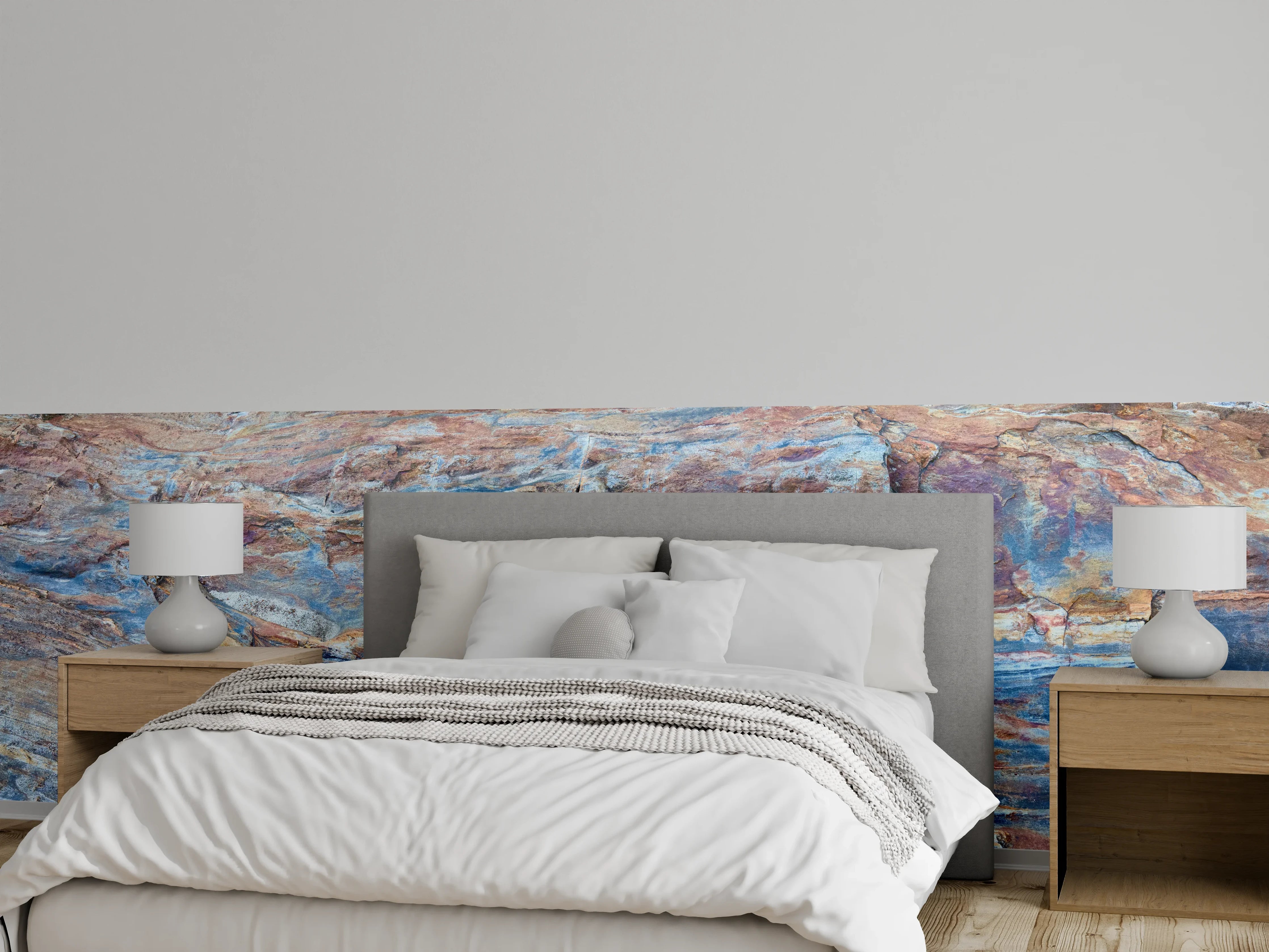 Wandverkleidung Schlafzimmer - Nahaufnahme Verzasca River