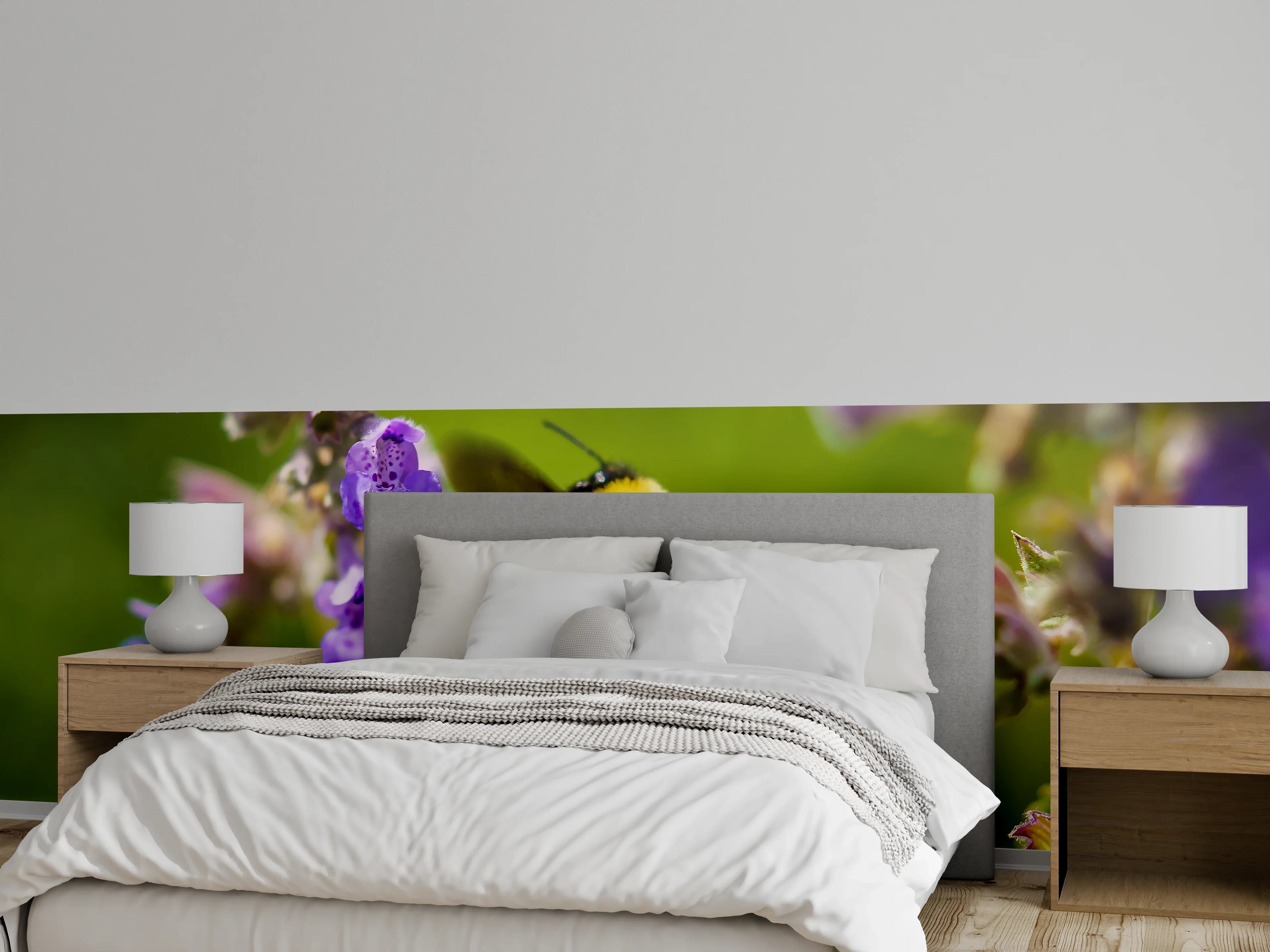 Wandverkleidung Schlafzimmer - Nahaufnahme einer Honigbiene