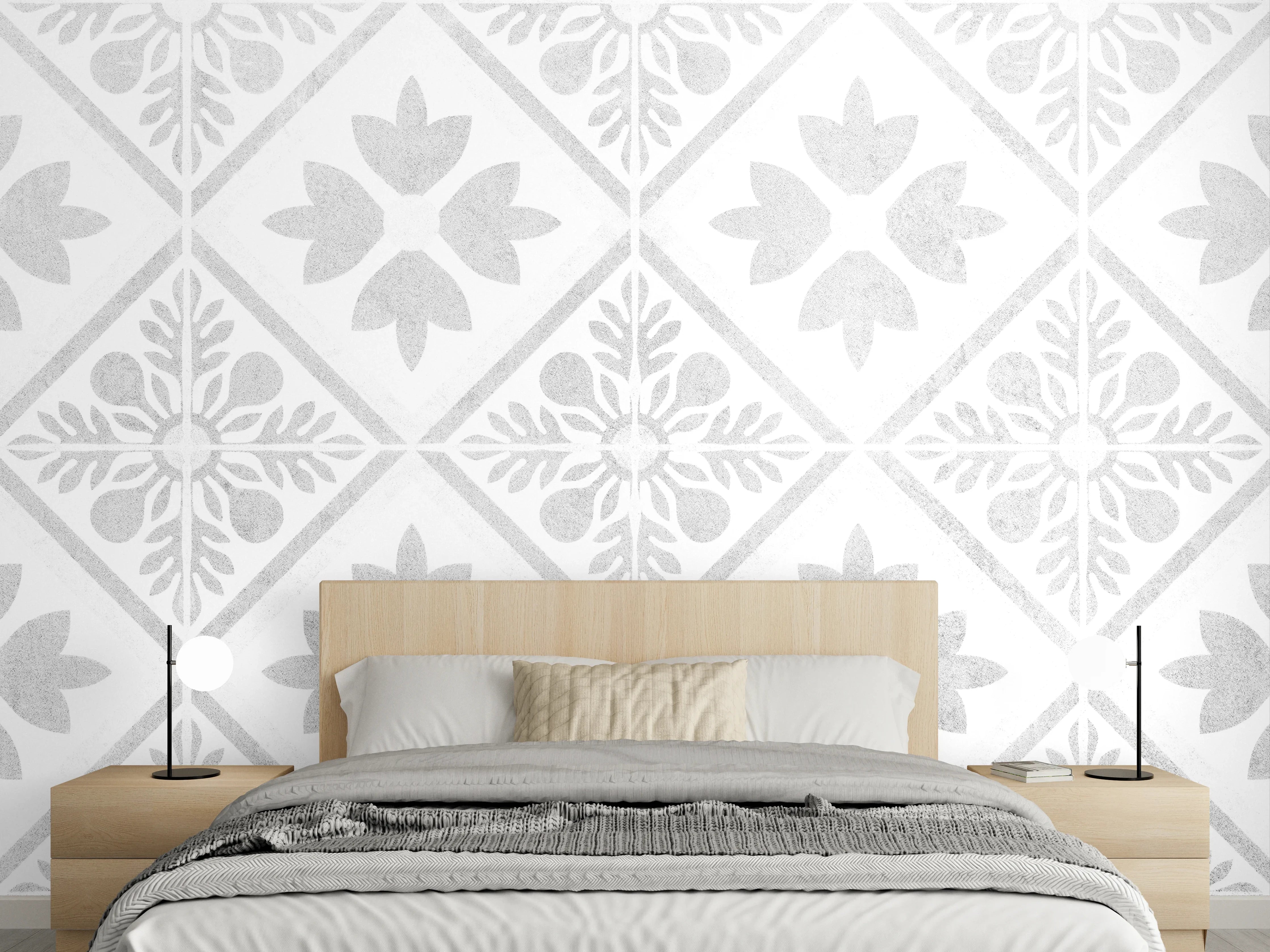 Wandverkleidung Schlafzimmer - Nahtlose Grunge Betonfliesen
