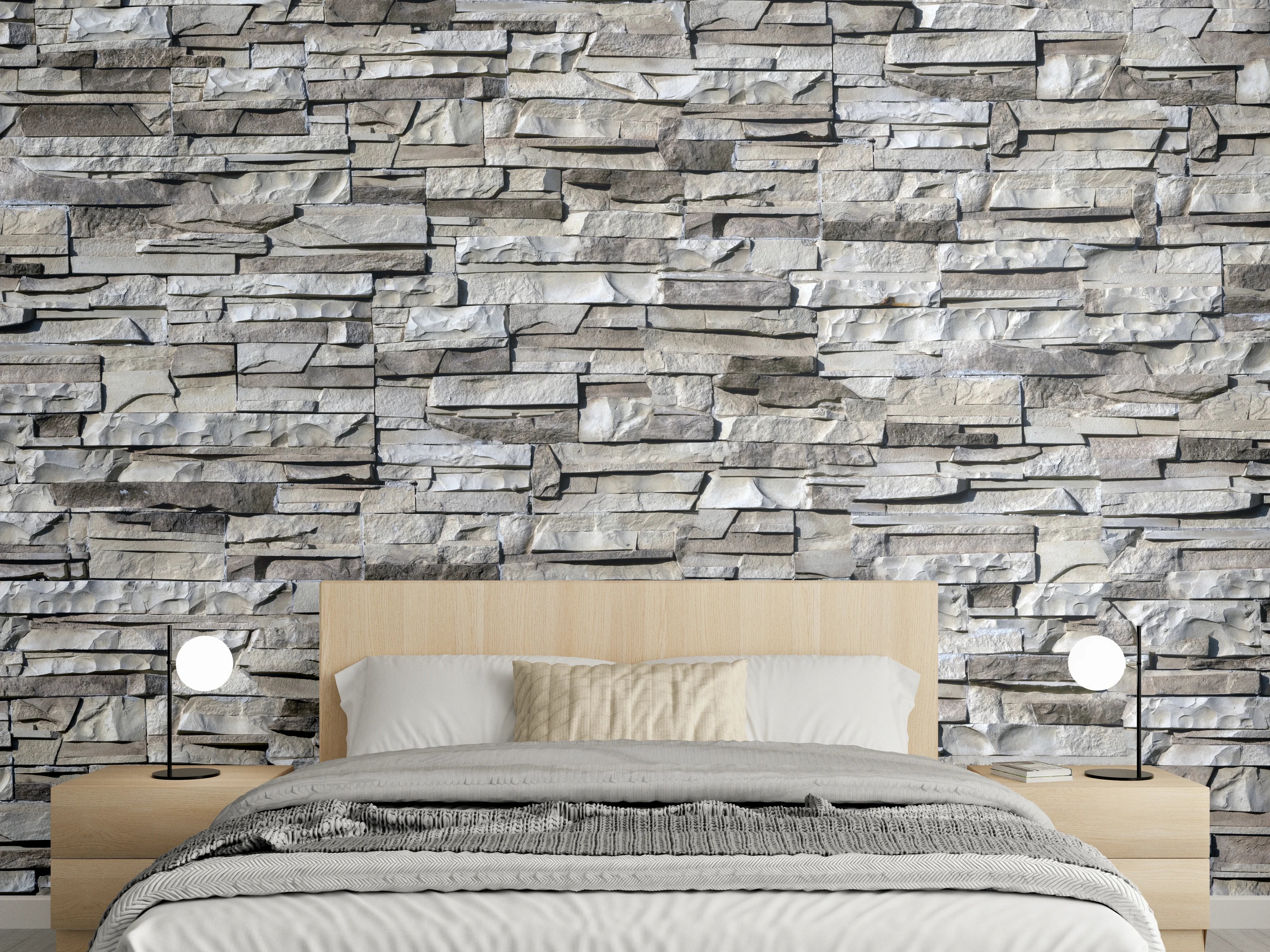 Wandverkleidung Schlafzimmer - Nahtlose Textur von Klinkerfliesen