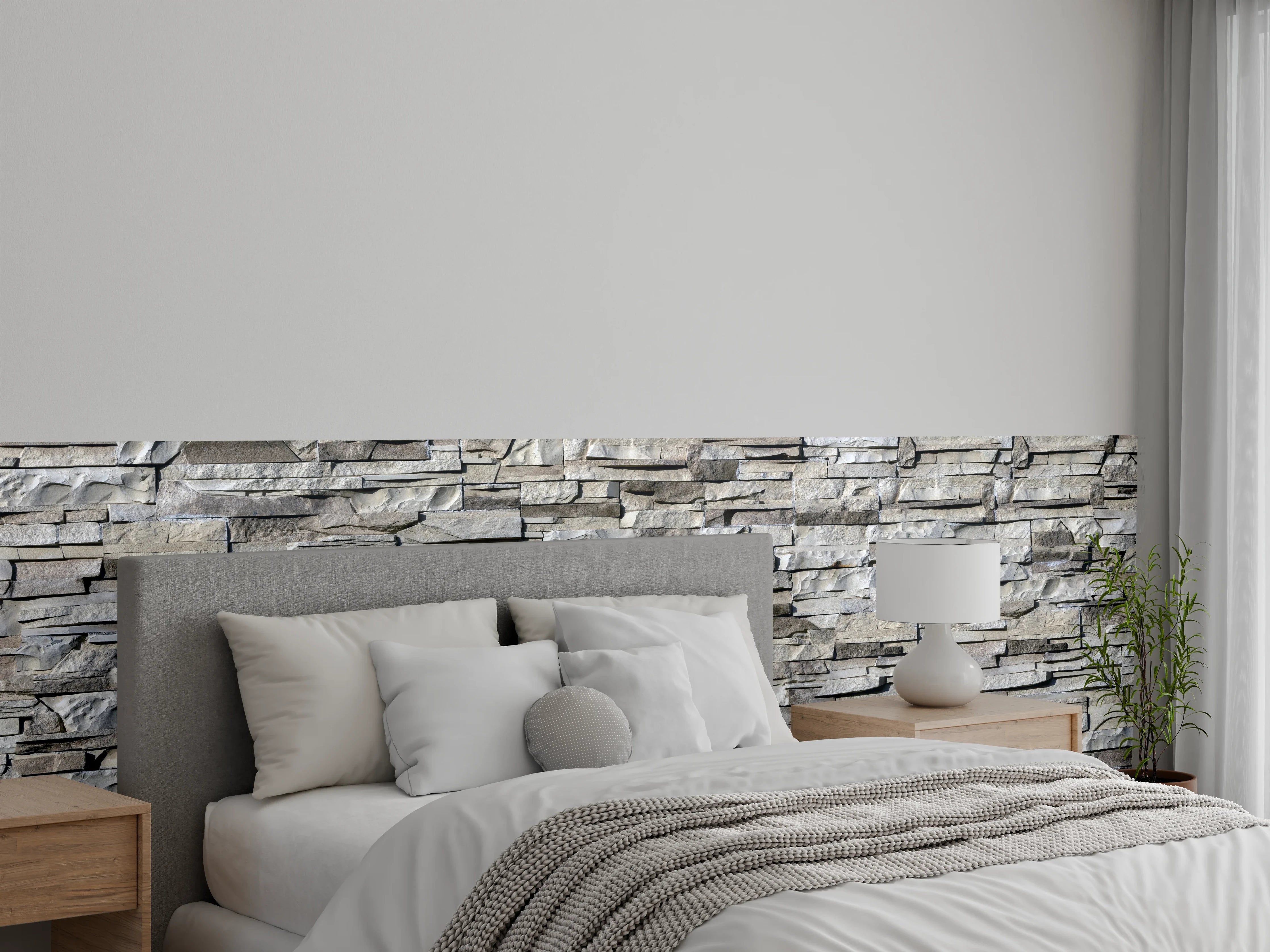 Wandverkleidung Schlafzimmer - Nahtlose Textur von Klinkerfliesen