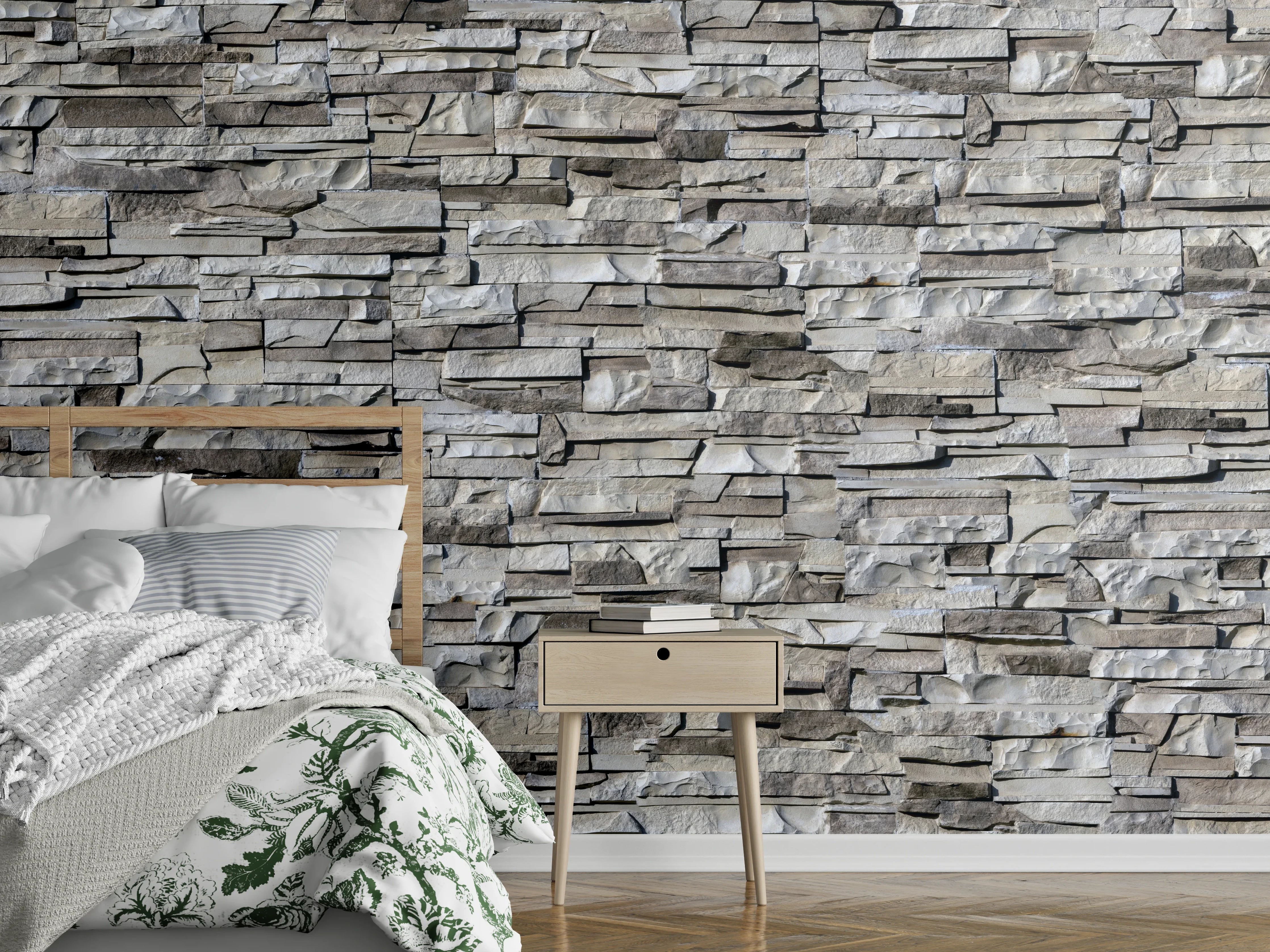 Wandverkleidung Schlafzimmer - Nahtlose Textur von Klinkerfliesen