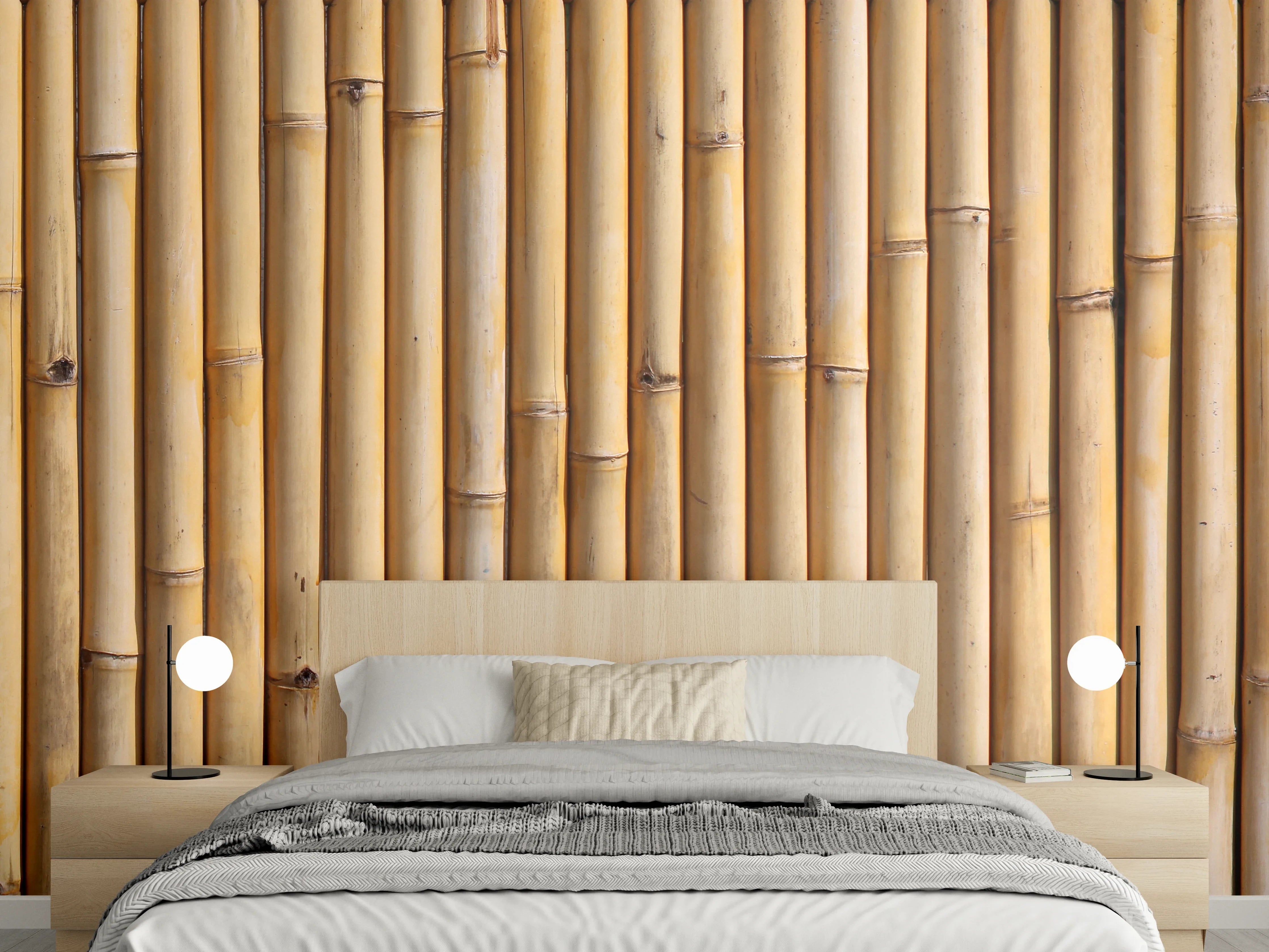 Wandverkleidung Schlafzimmer - Natürliche Bambusoptik für stilvolle Wände