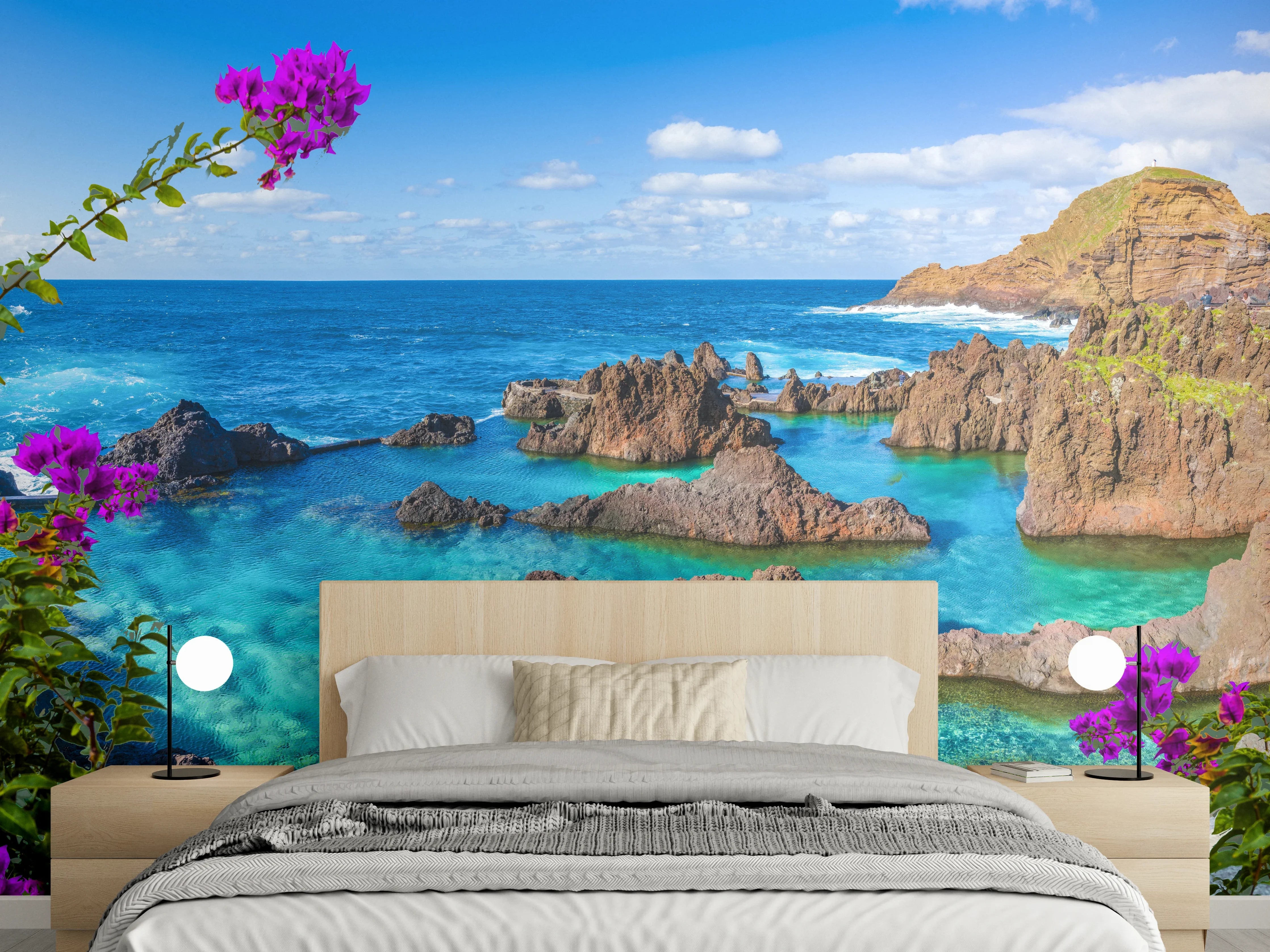 Wandverkleidung Schlafzimmer - Naturpool in Porto Moniz