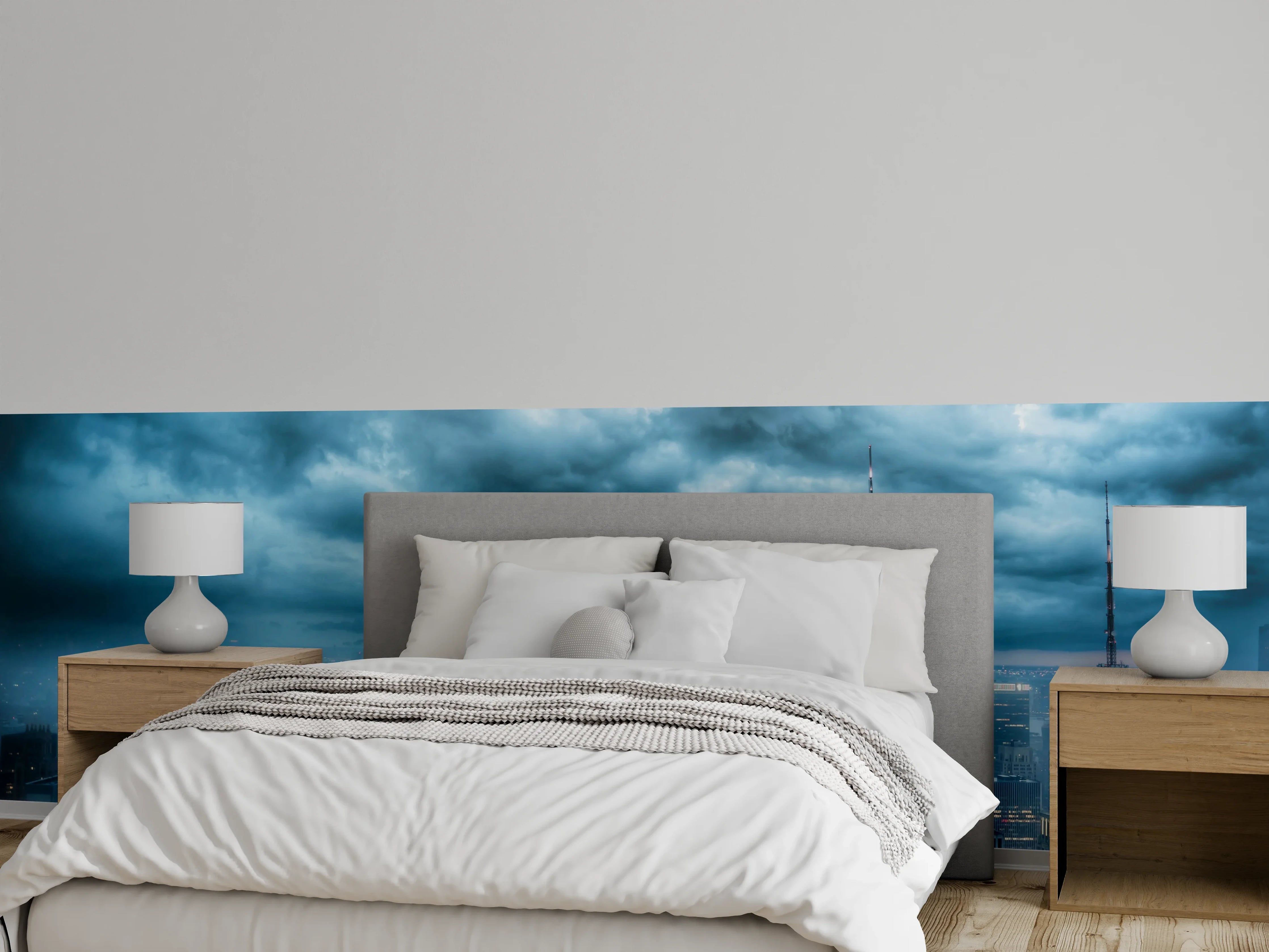 Wandverkleidung Schlafzimmer - New York Skyline