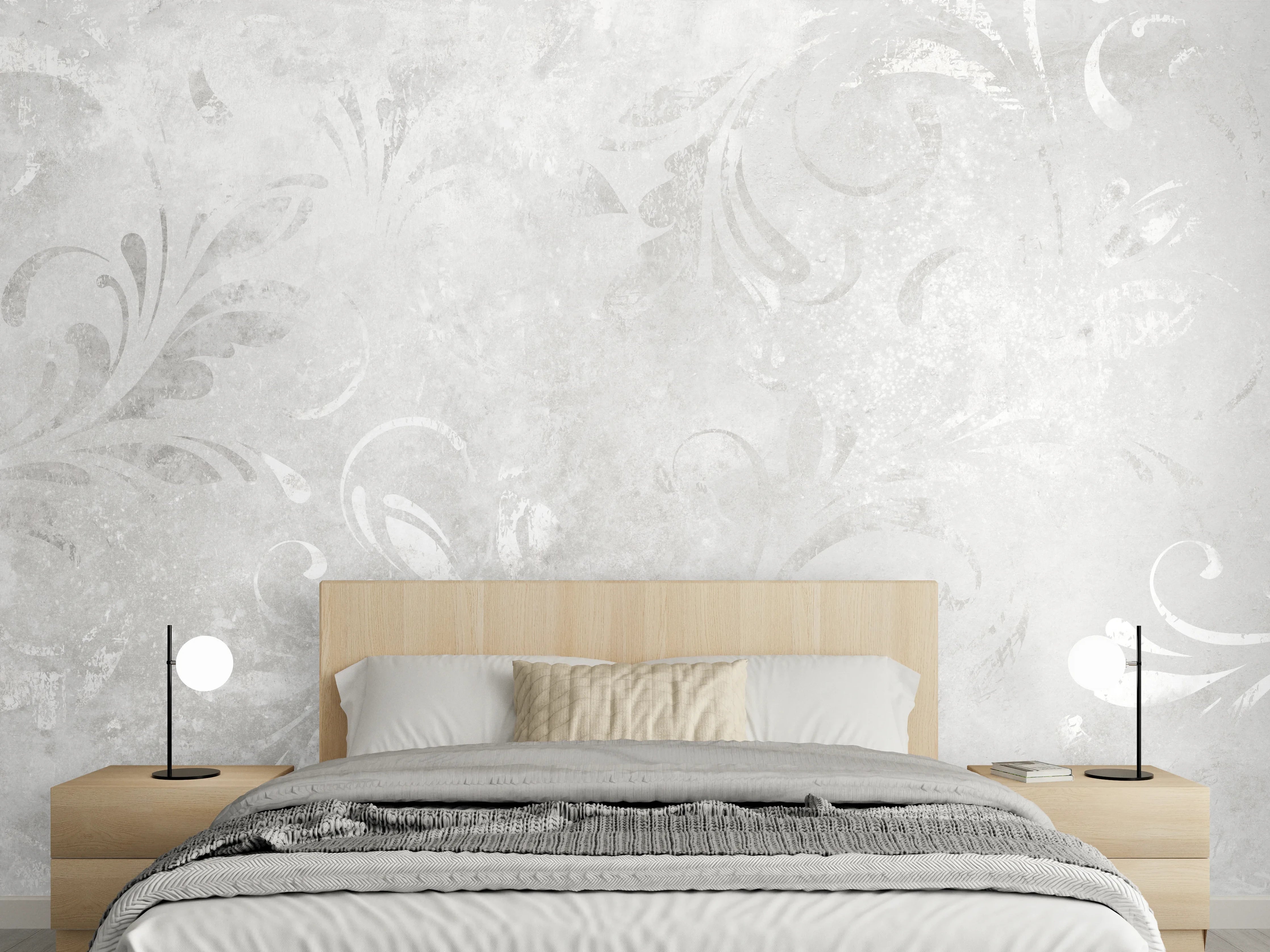 Wandverkleidung Schlafzimmer - Orientale Zement Tapete