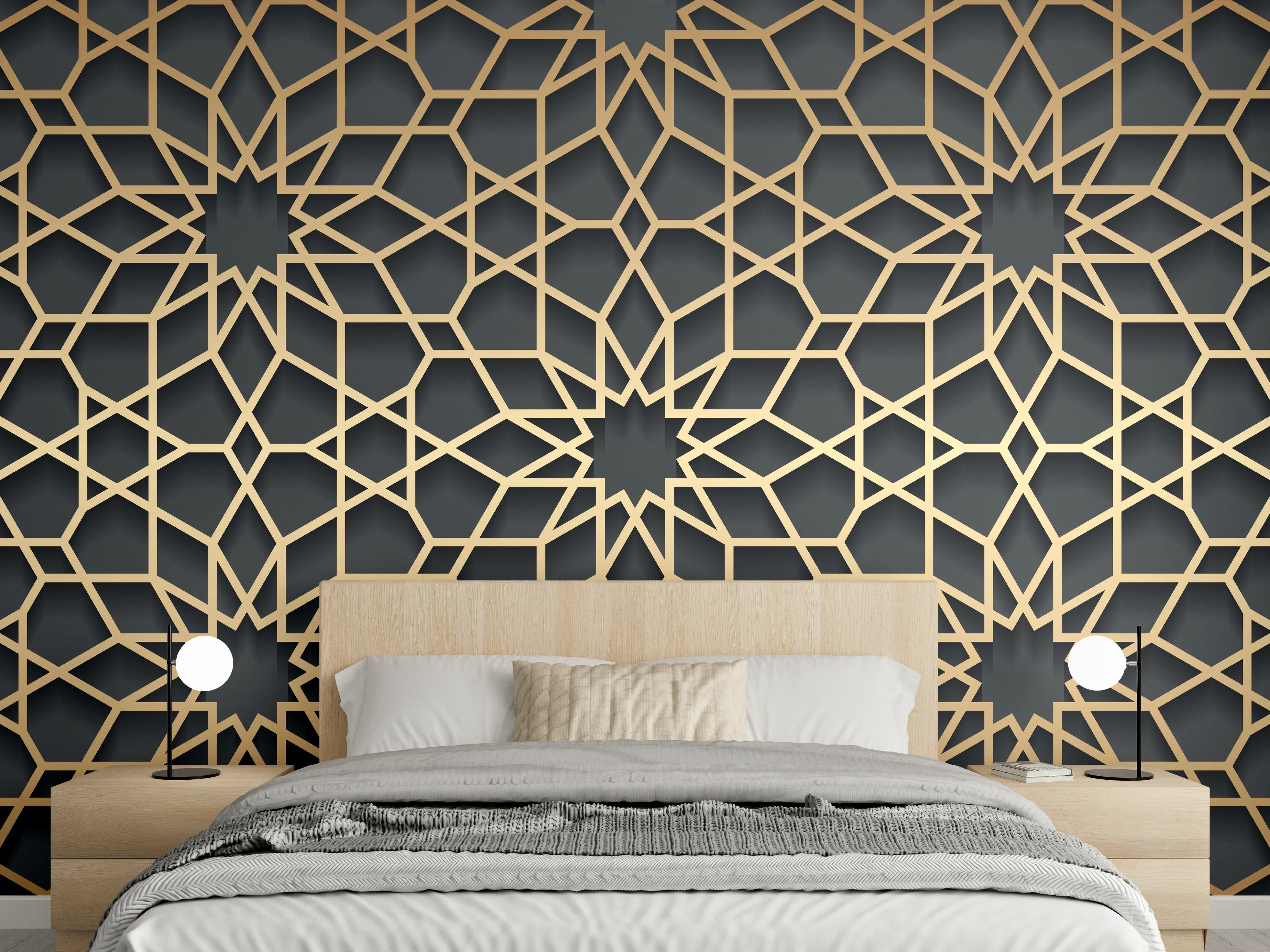 Wandverkleidung Schlafzimmer - Orientalische Muster