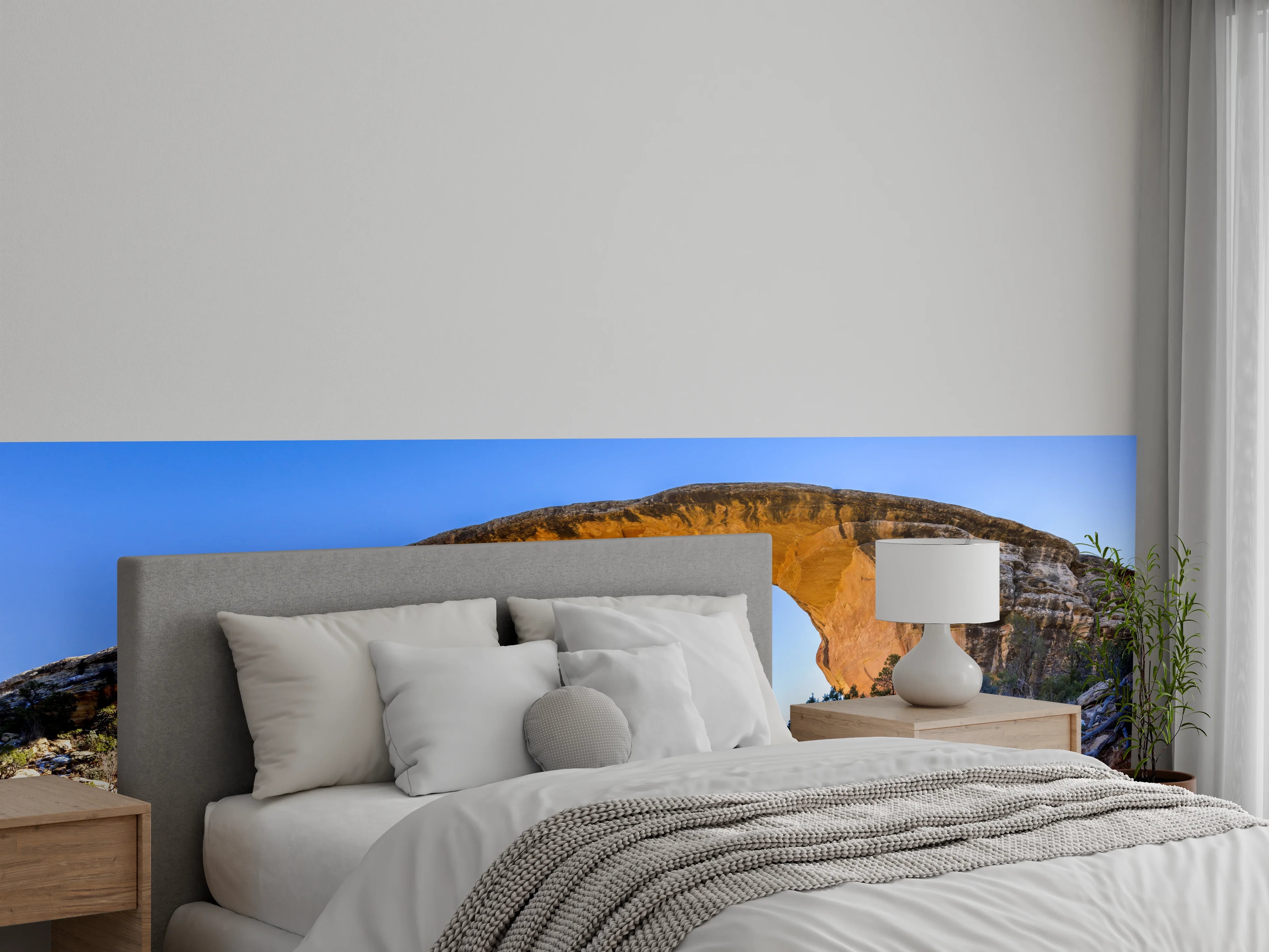 Wandverkleidung Schlafzimmer - Owachomo Naturbrücke Panorama