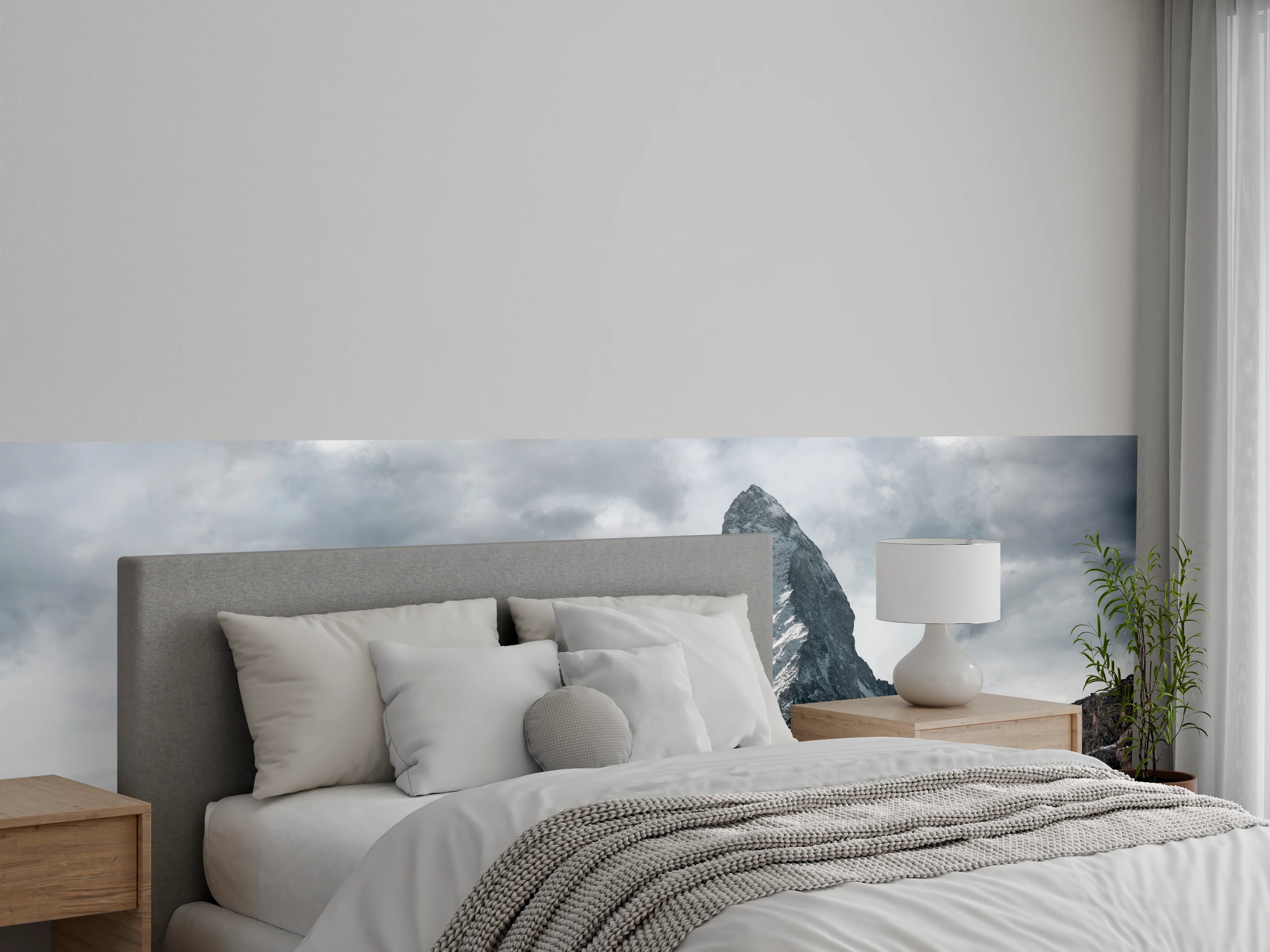 Wandverkleidung Schlafzimmer - Panorama - Majestätischer Matterhorn - Alpen