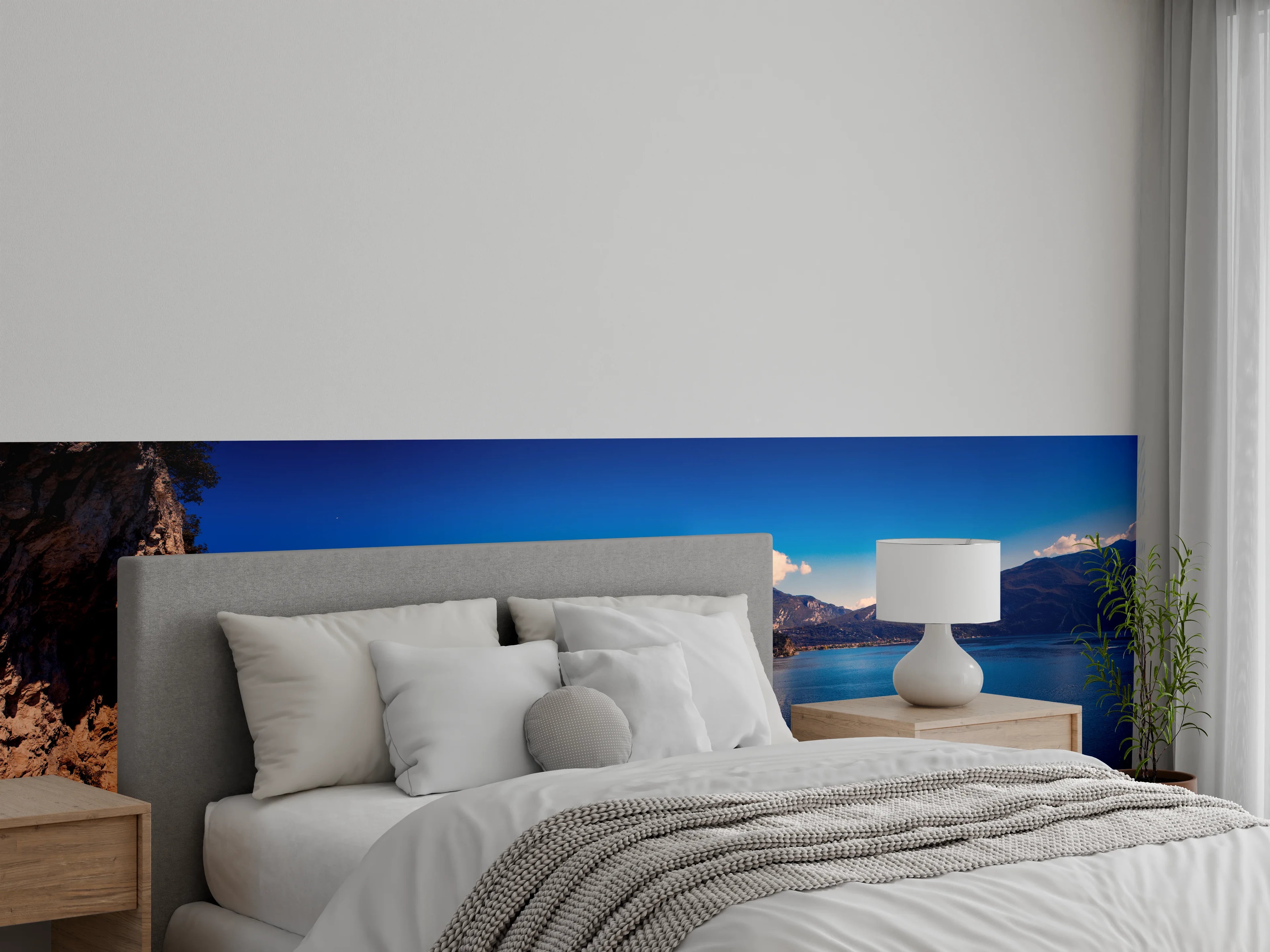 Wandverkleidung Schlafzimmer - Panorama am See – Naturidylle