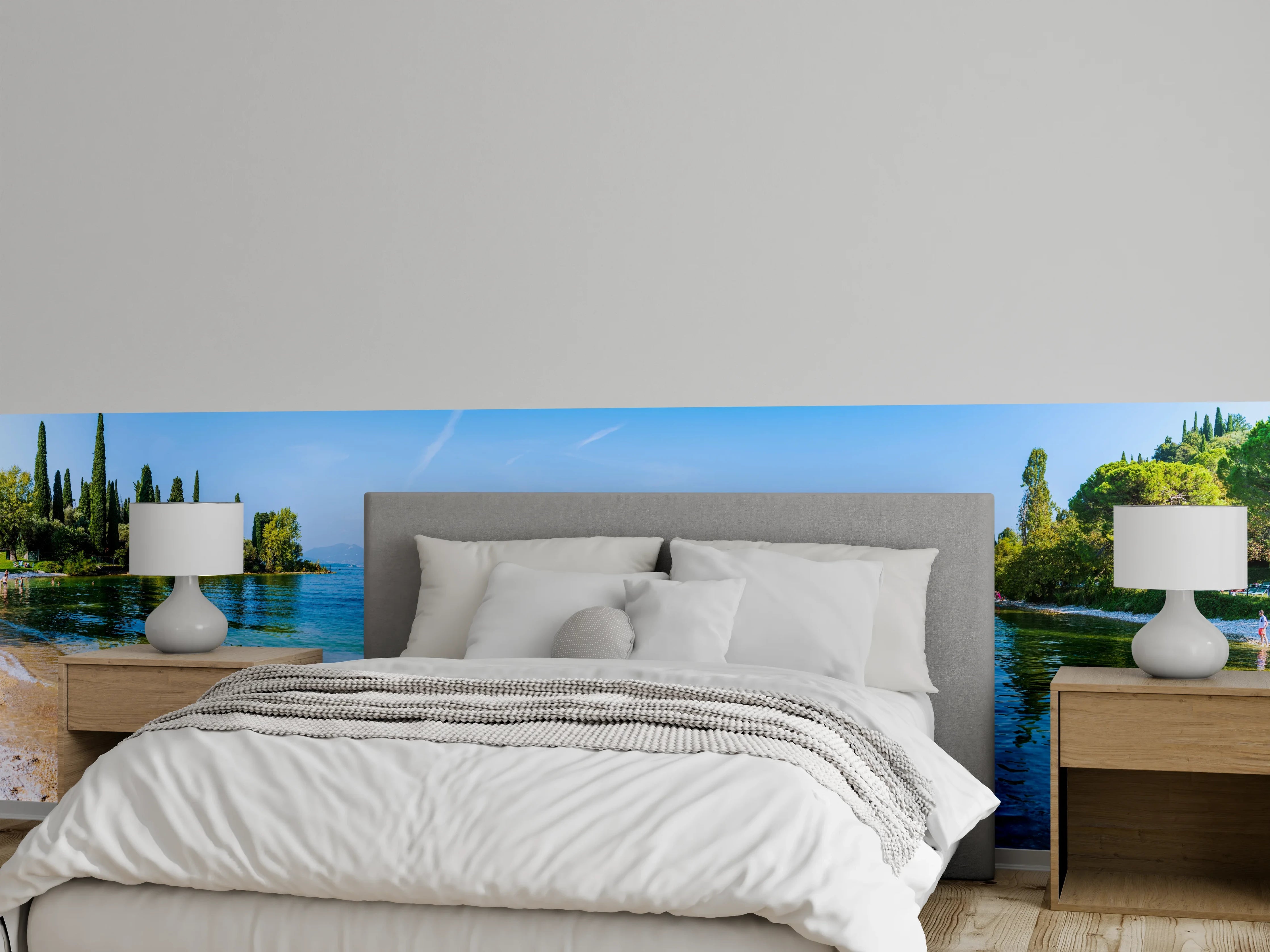 Wandverkleidung Schlafzimmer - Panorama am See – Naturidylle pur