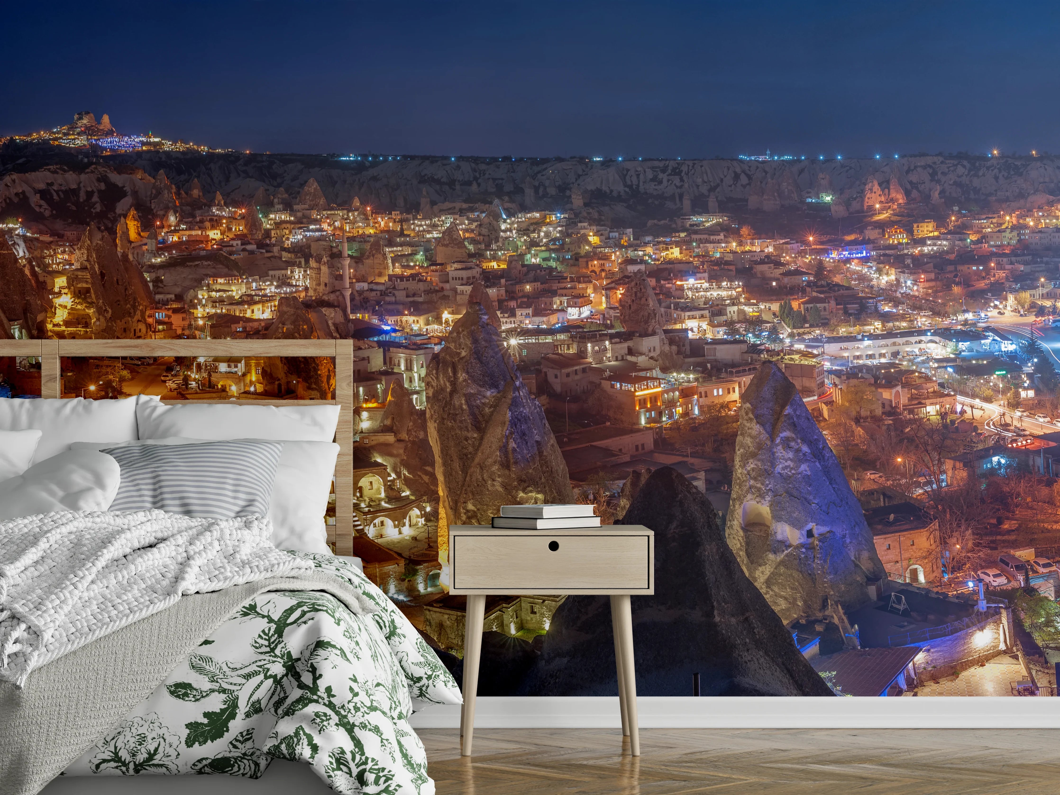 Wandverkleidung Schlafzimmer - Panorama auf Göreme - Kapadokien