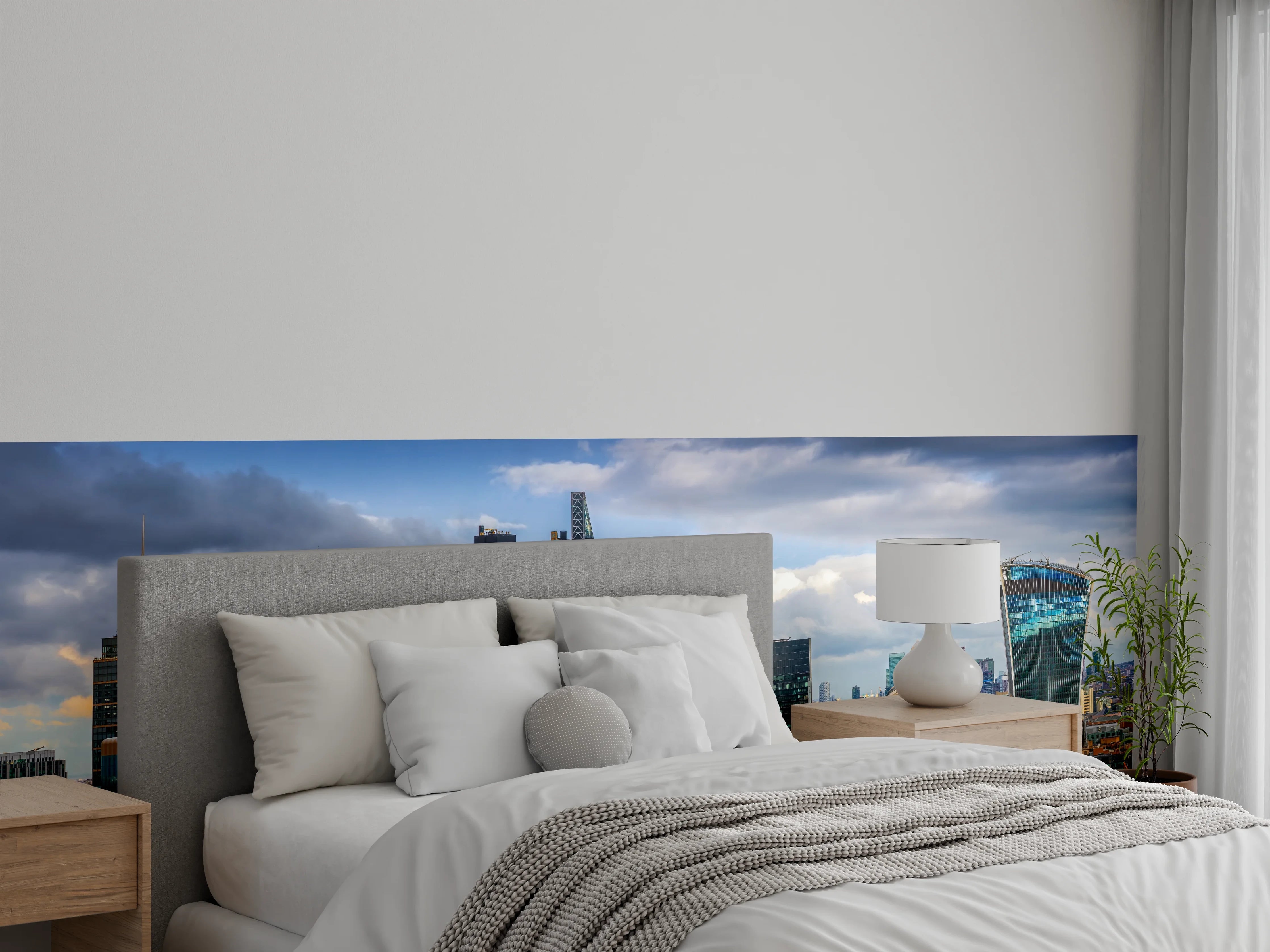 Wandverkleidung Schlafzimmer - Panorama von London