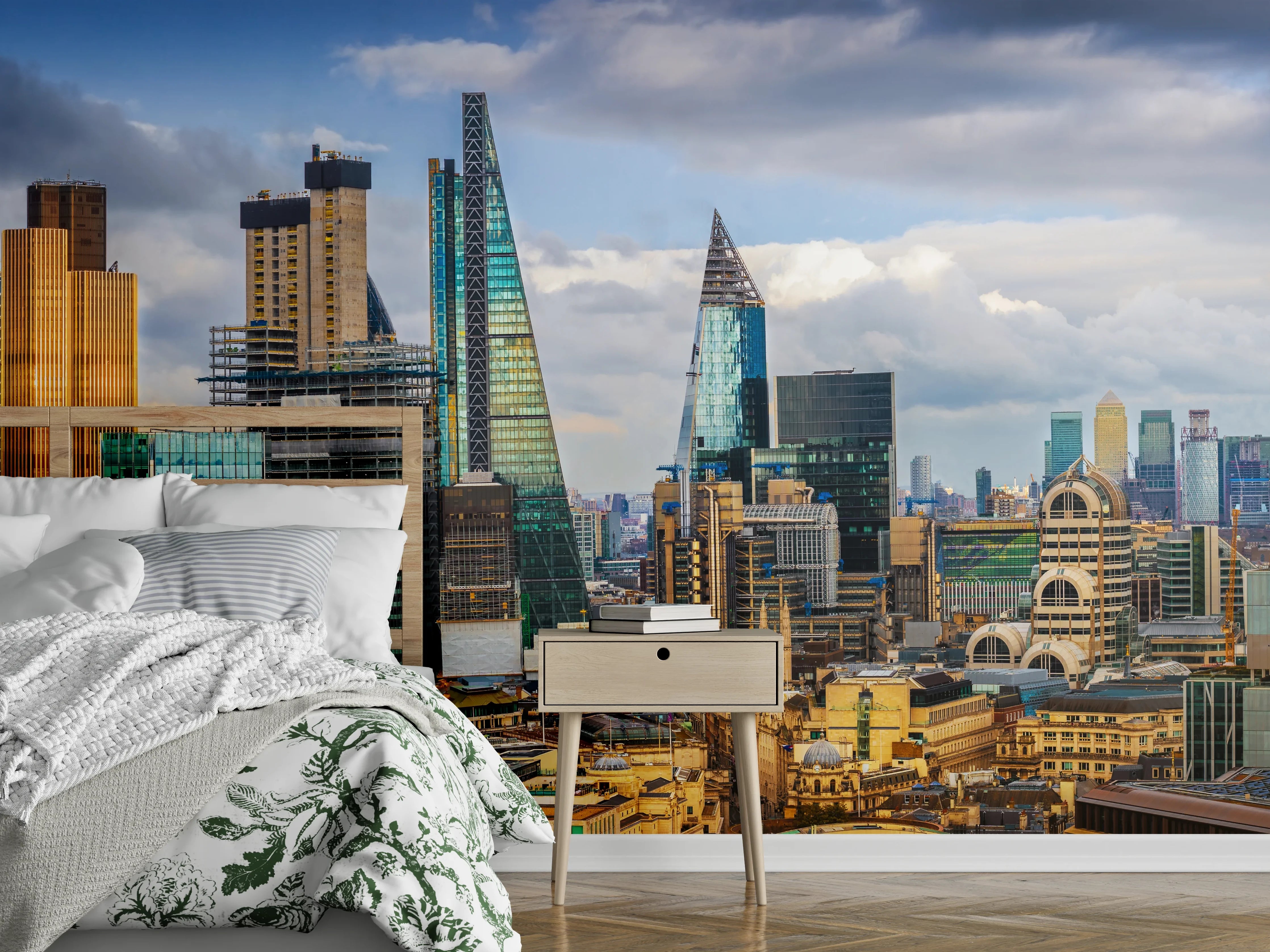 Wandverkleidung Schlafzimmer - Panorama von London