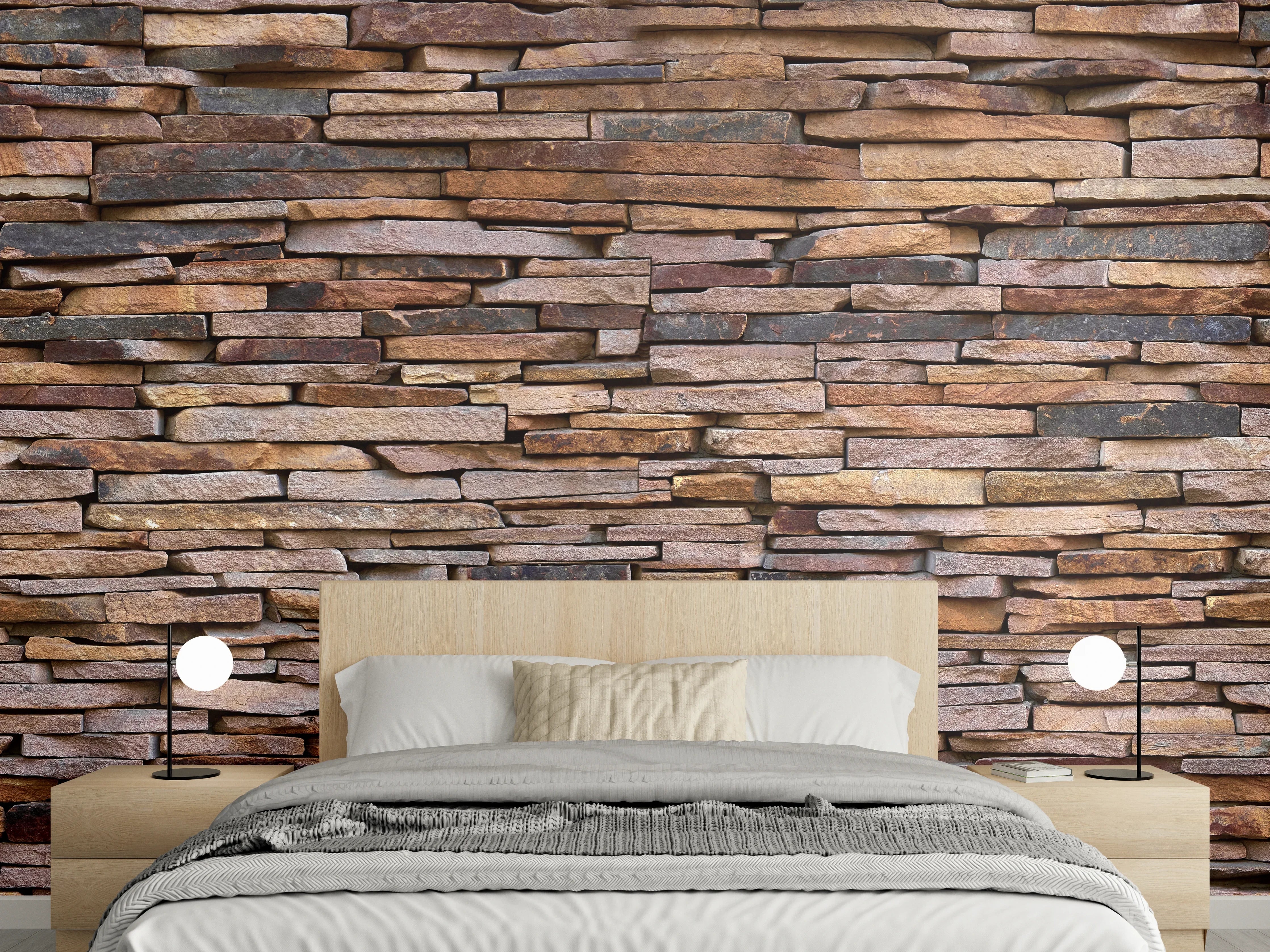 Wandverkleidung Schlafzimmer - Panoramaplatte Granit