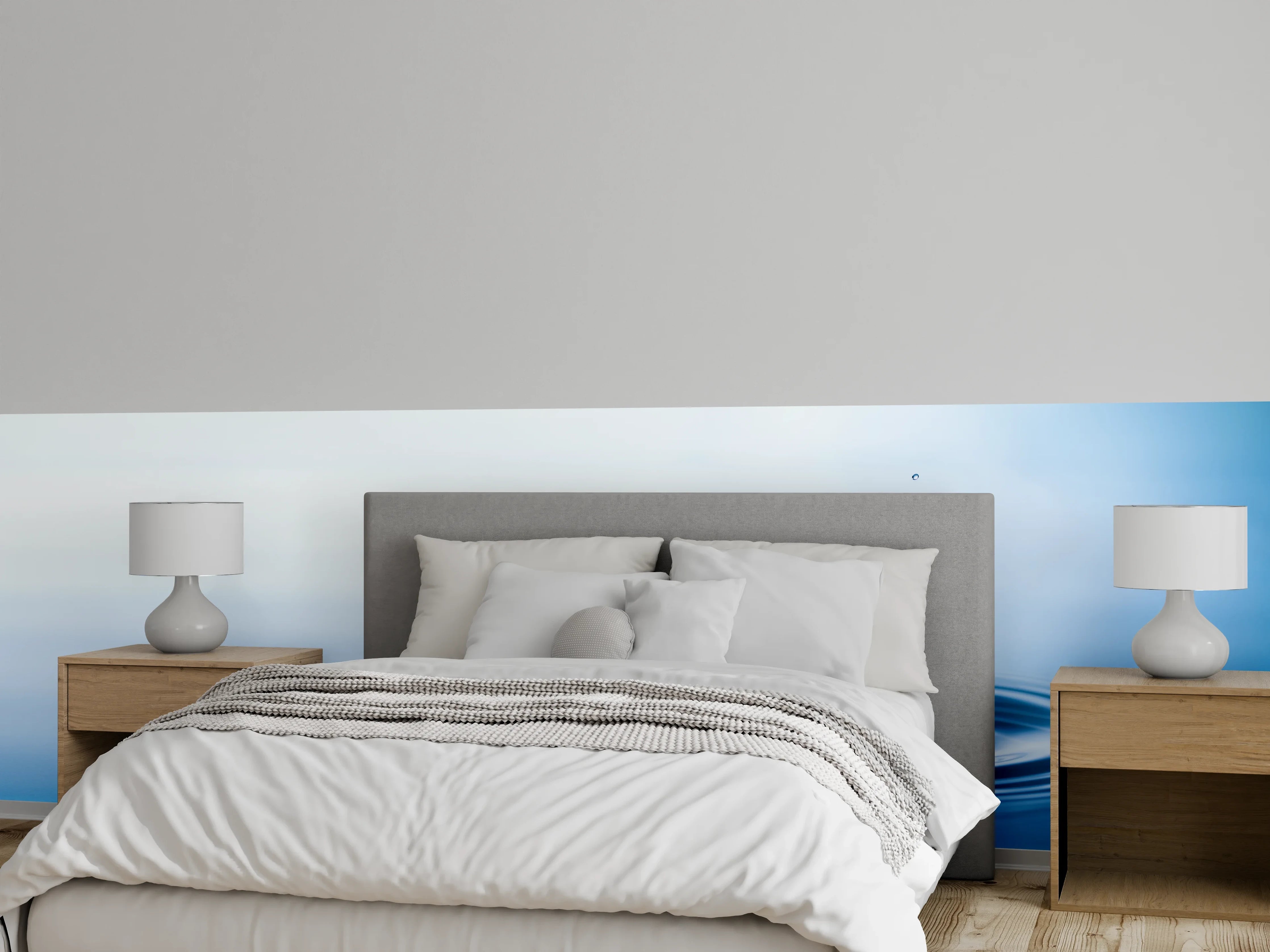 Wandverkleidung Schlafzimmer - Plätschern der fallenden Wassertropfen