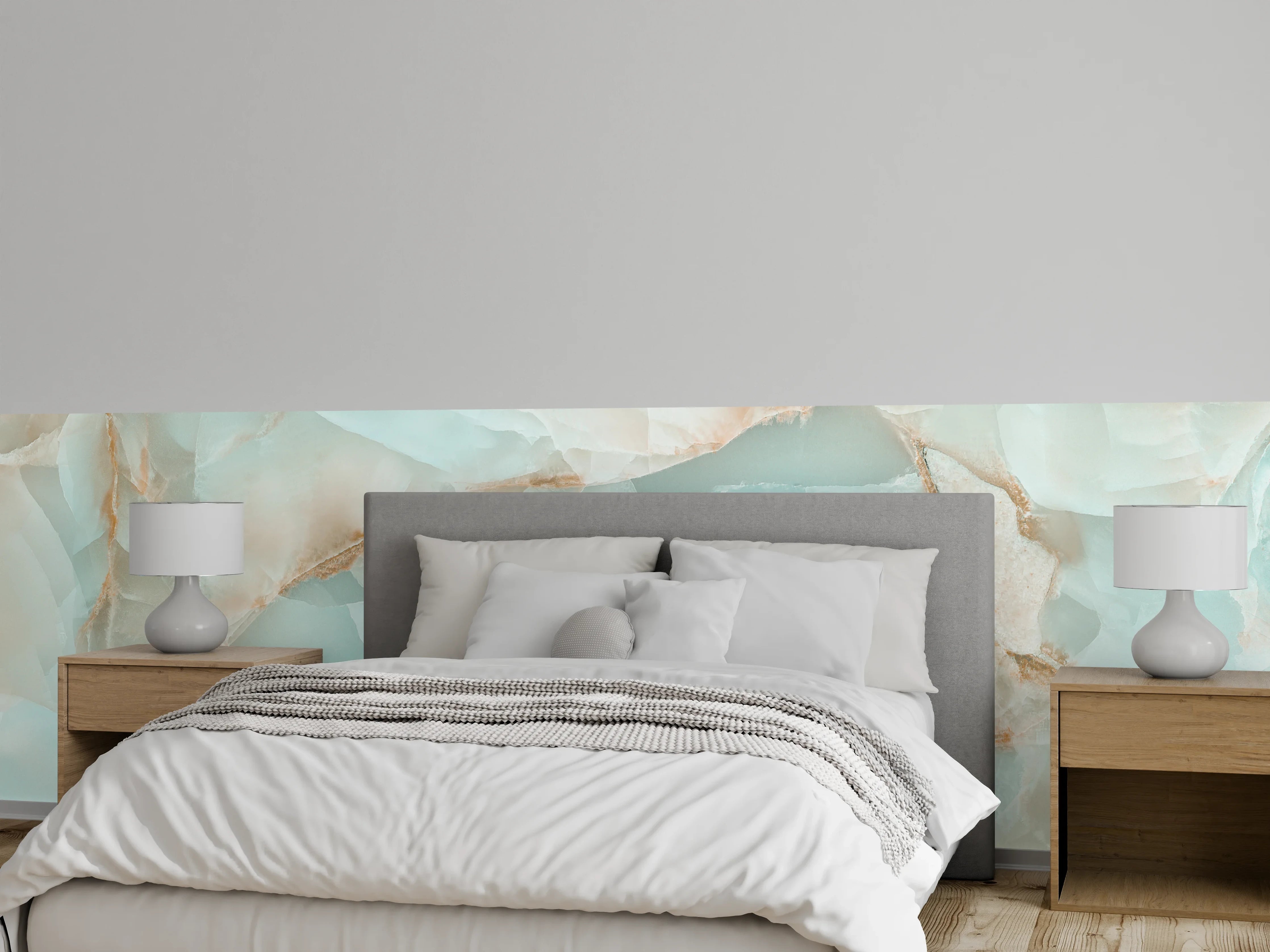 Wandverkleidung Schlafzimmer - Polierter Onyx-Marmor