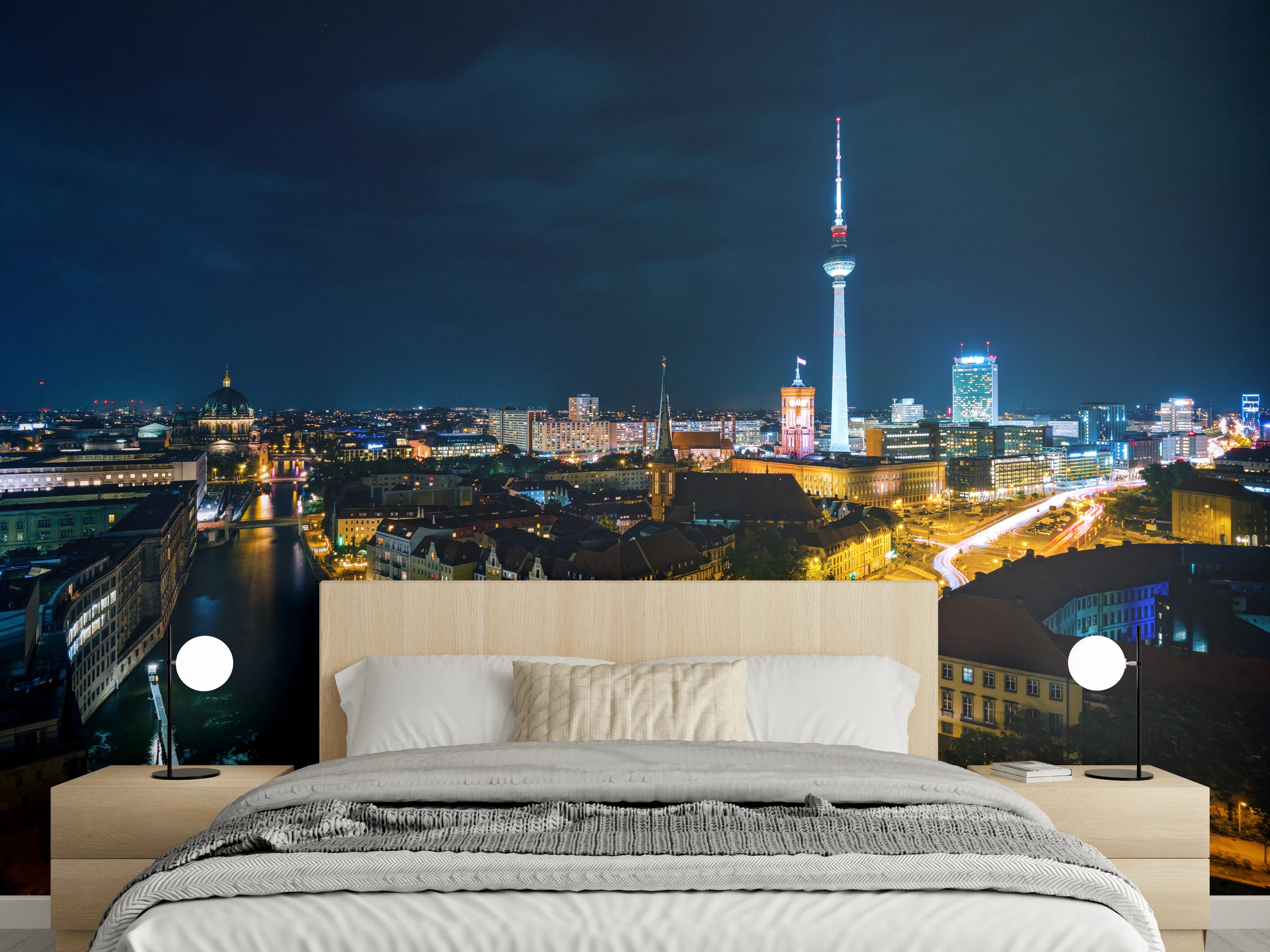 Wandverkleidung Schlafzimmer - Pusteblume schwarz-weiß Hintergrund