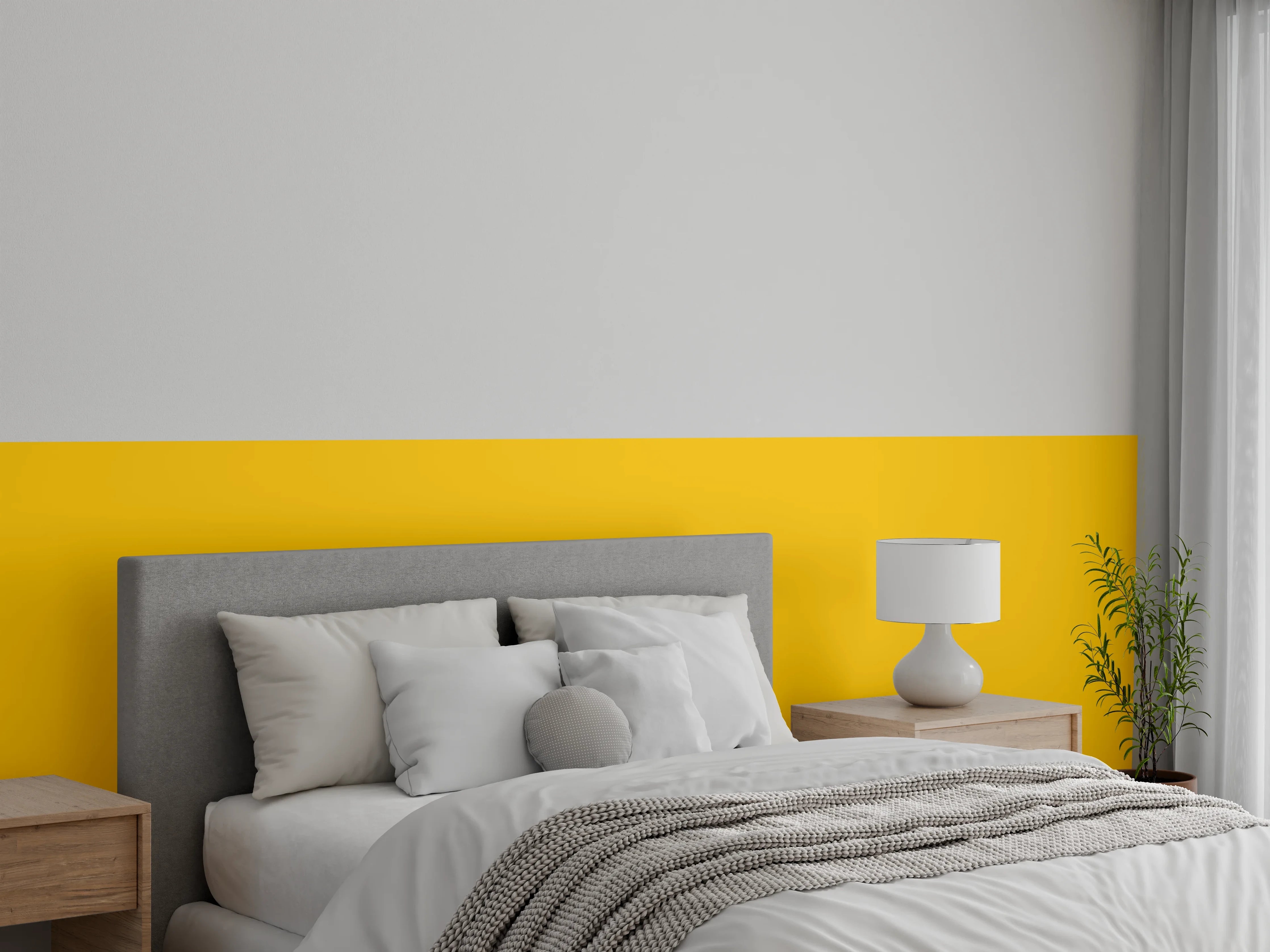 Wandverkleidung Schlafzimmer - RAL 1004 (Goldgelb)