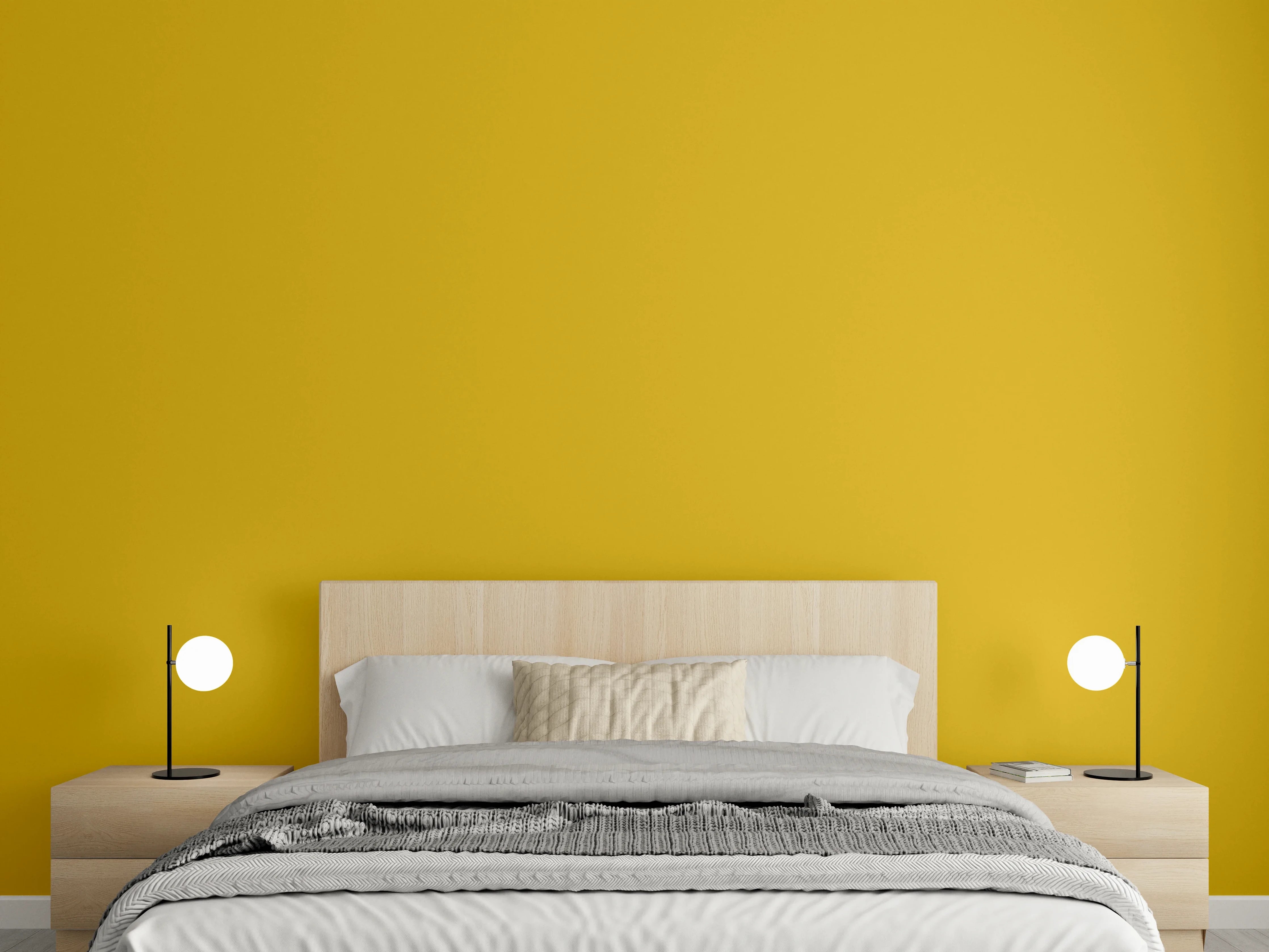 Wandverkleidung Schlafzimmer - RAL 1005 (Honiggelb)