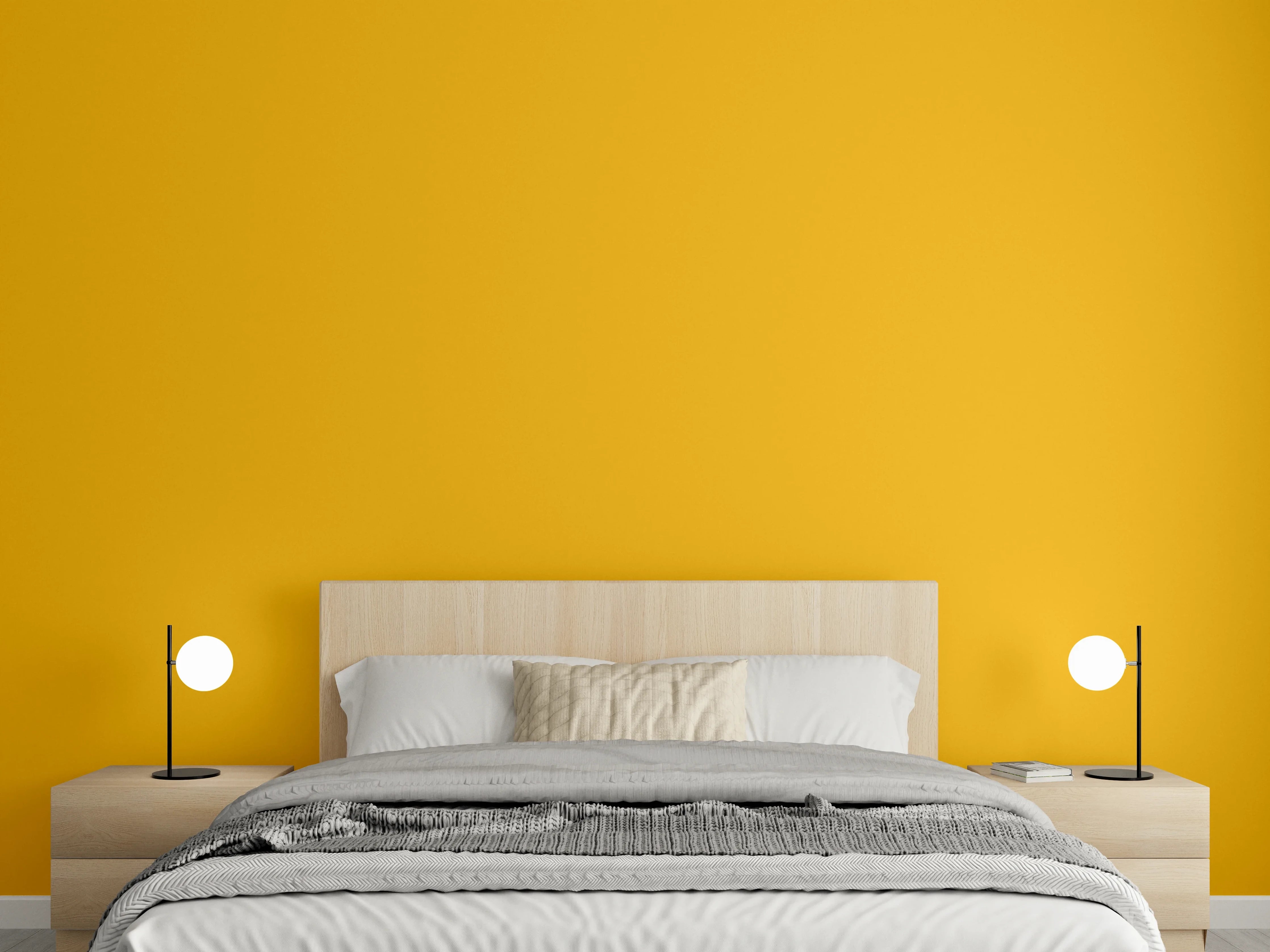 Wandverkleidung Schlafzimmer - RAL 1006 (Maisgelb)