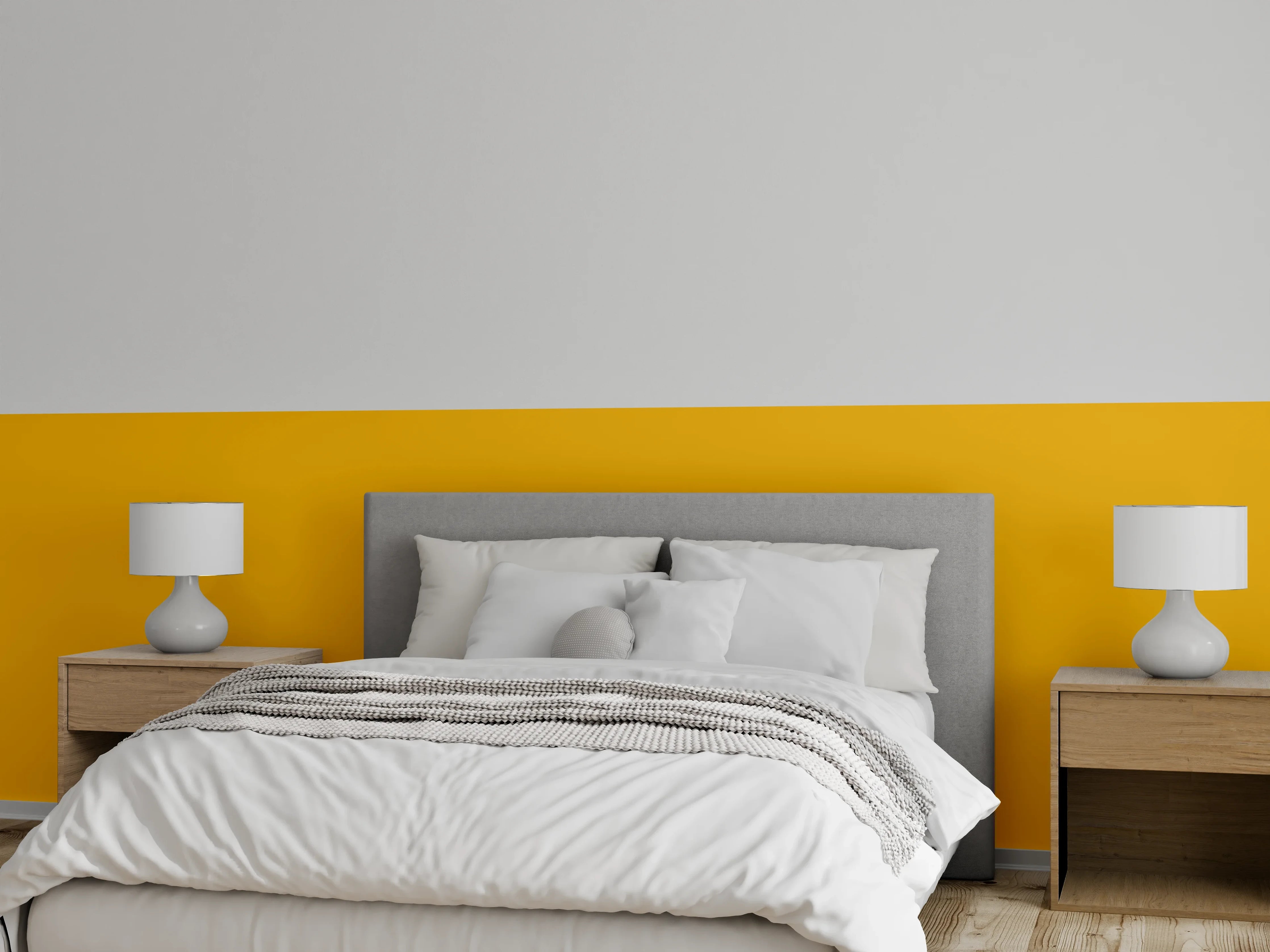 Wandverkleidung Schlafzimmer - RAL 1006 (Maisgelb)