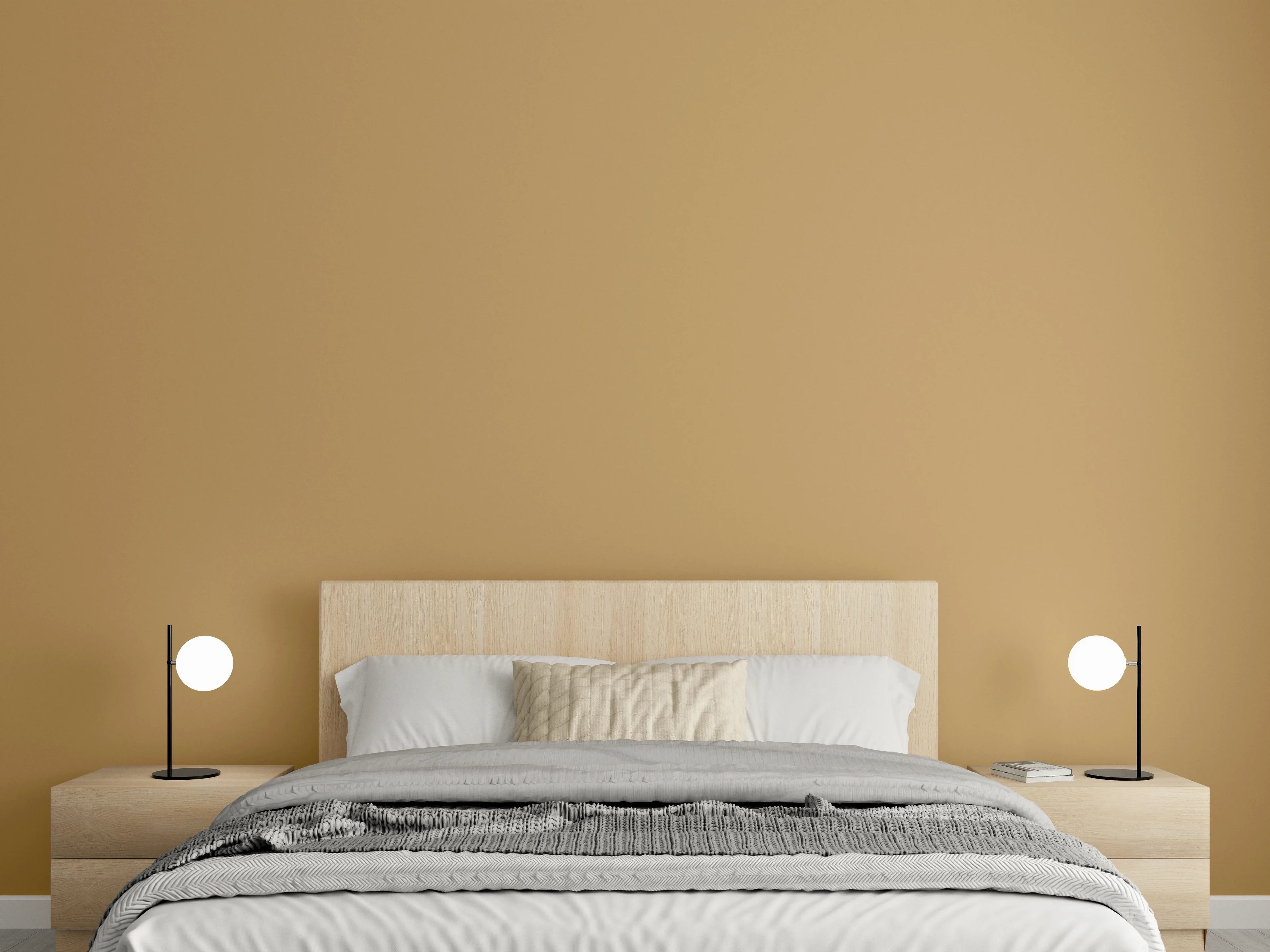 Wandverkleidung Schlafzimmer - RAL 1011 (Braunbeige)