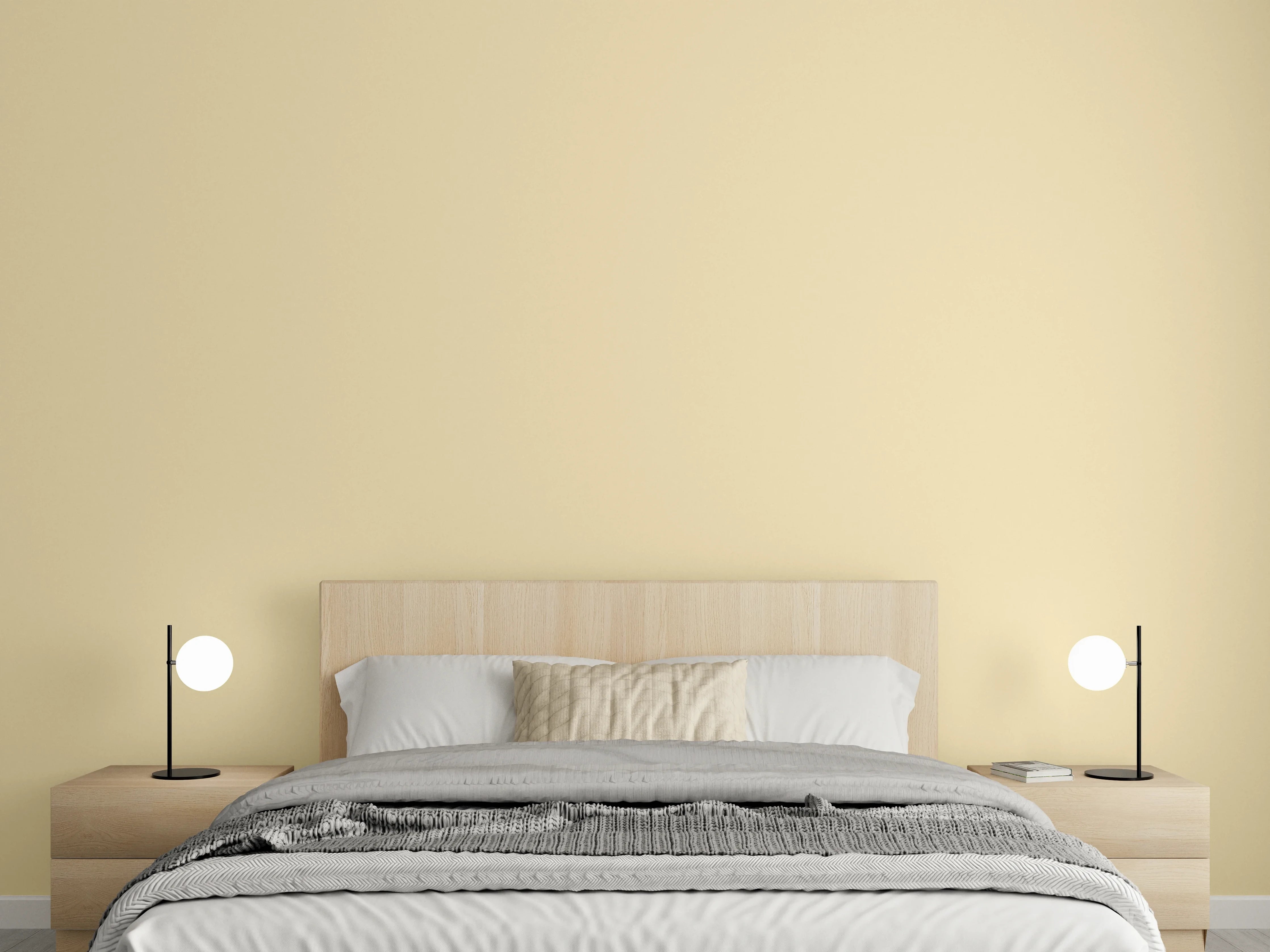 Wandverkleidung Schlafzimmer - RAL 1014 (Elfenbein)