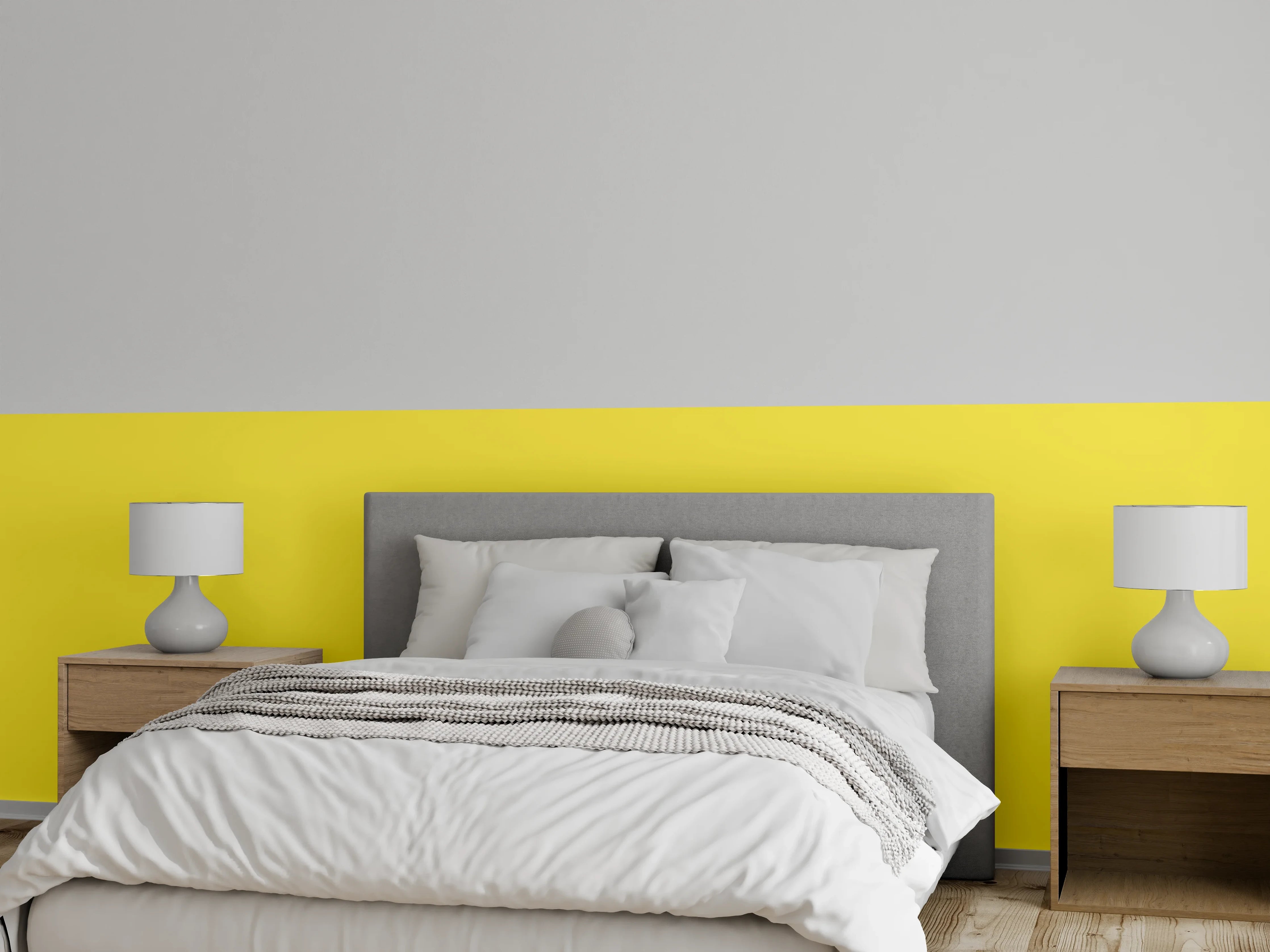 Wandverkleidung Schlafzimmer - RAL 1018 (Zinkgelb)