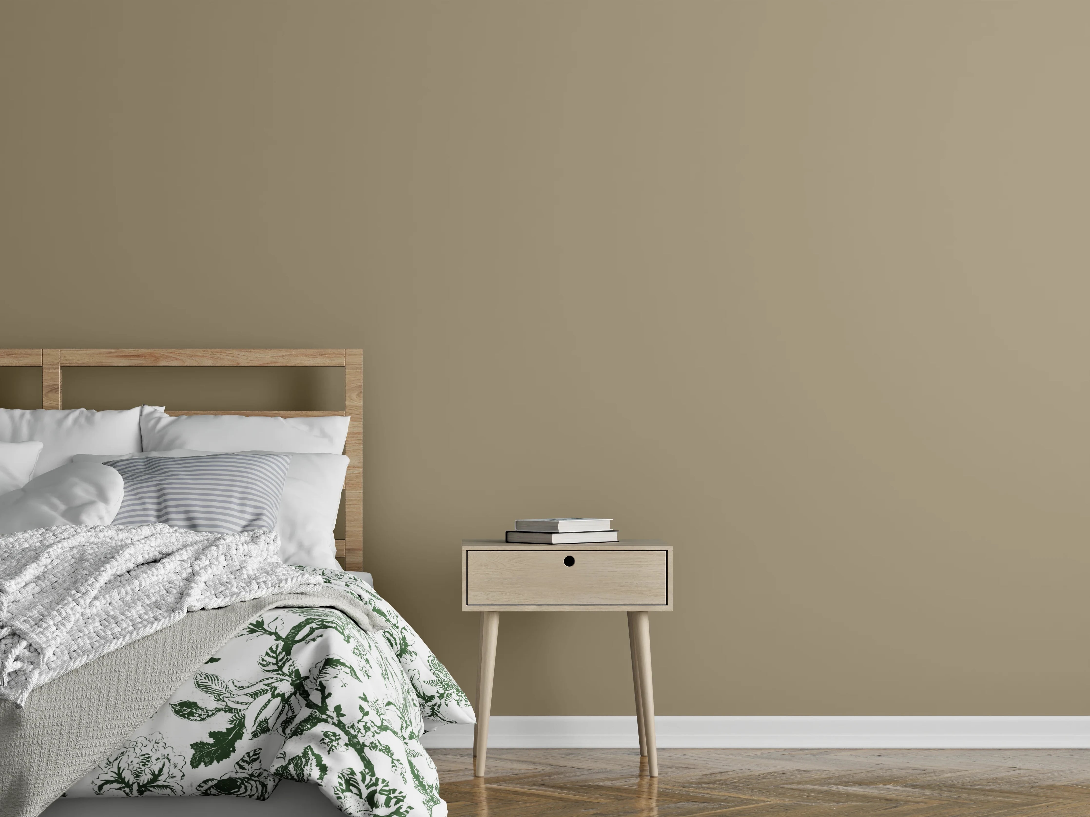 Wandverkleidung Schlafzimmer - RAL 1019 (Graubeige)