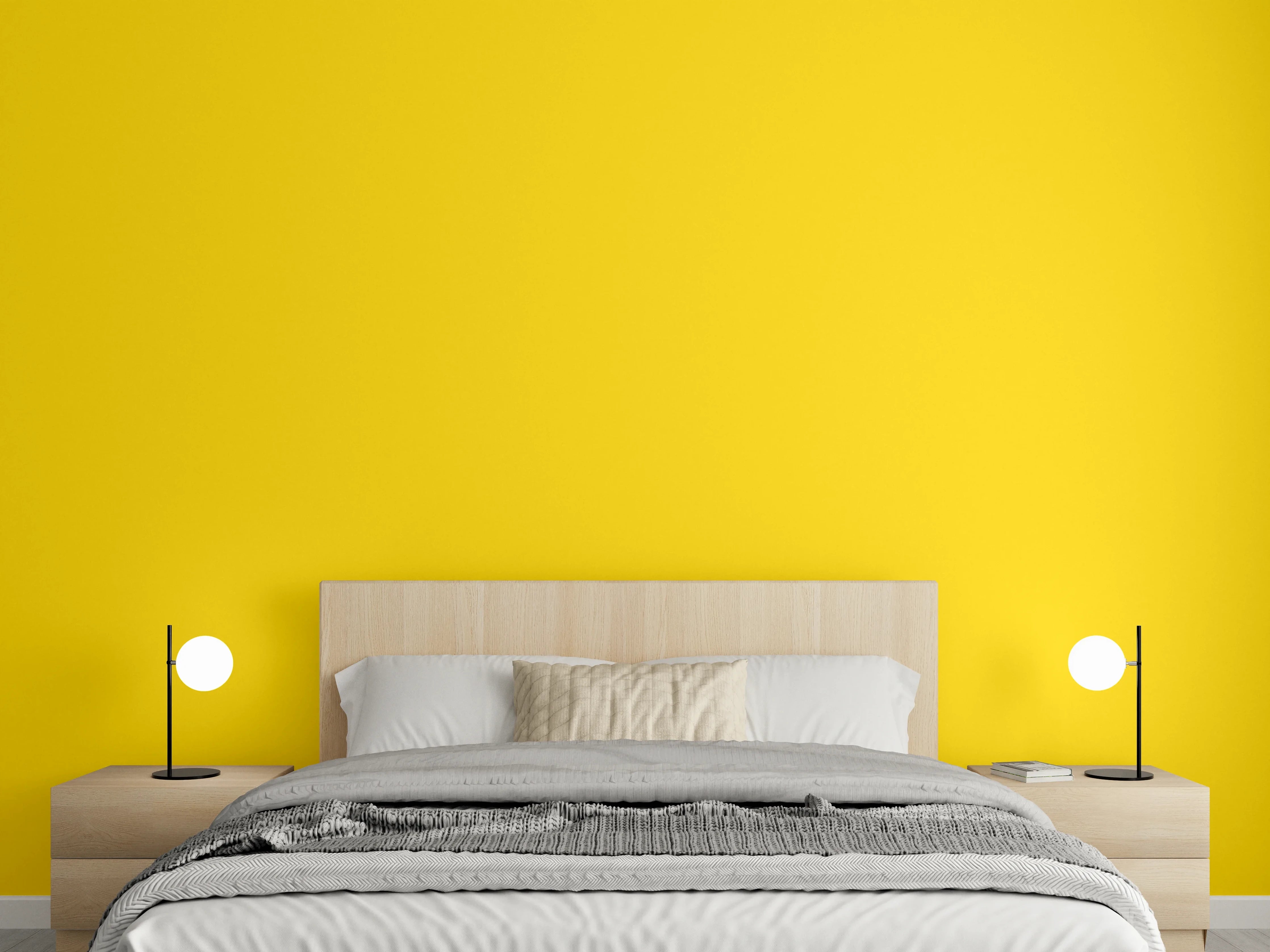 Wandverkleidung Schlafzimmer - RAL 1023 (Verkehrsgelb)