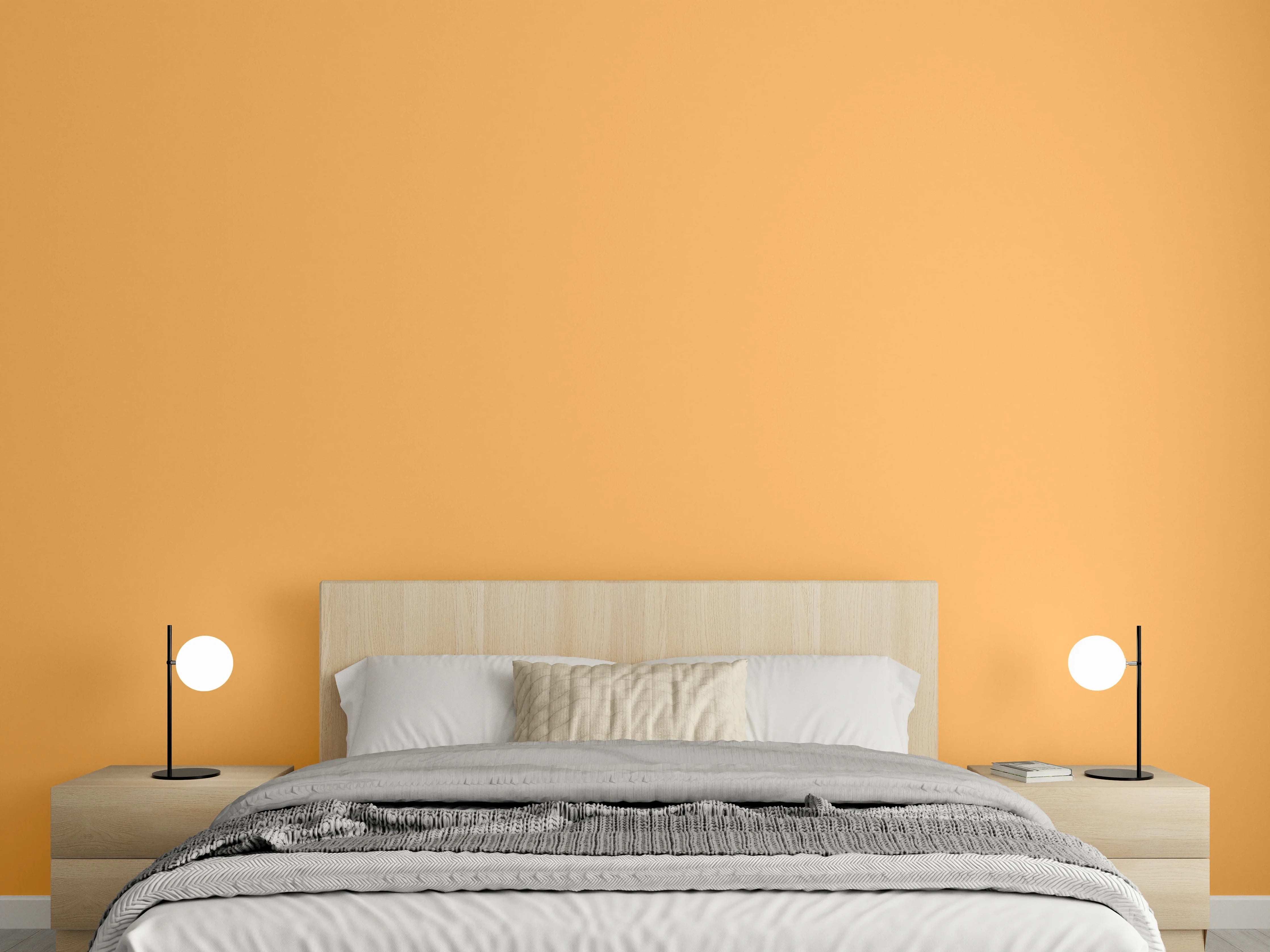 Wandverkleidung Schlafzimmer - RAL 1034 (Pastellgelb)