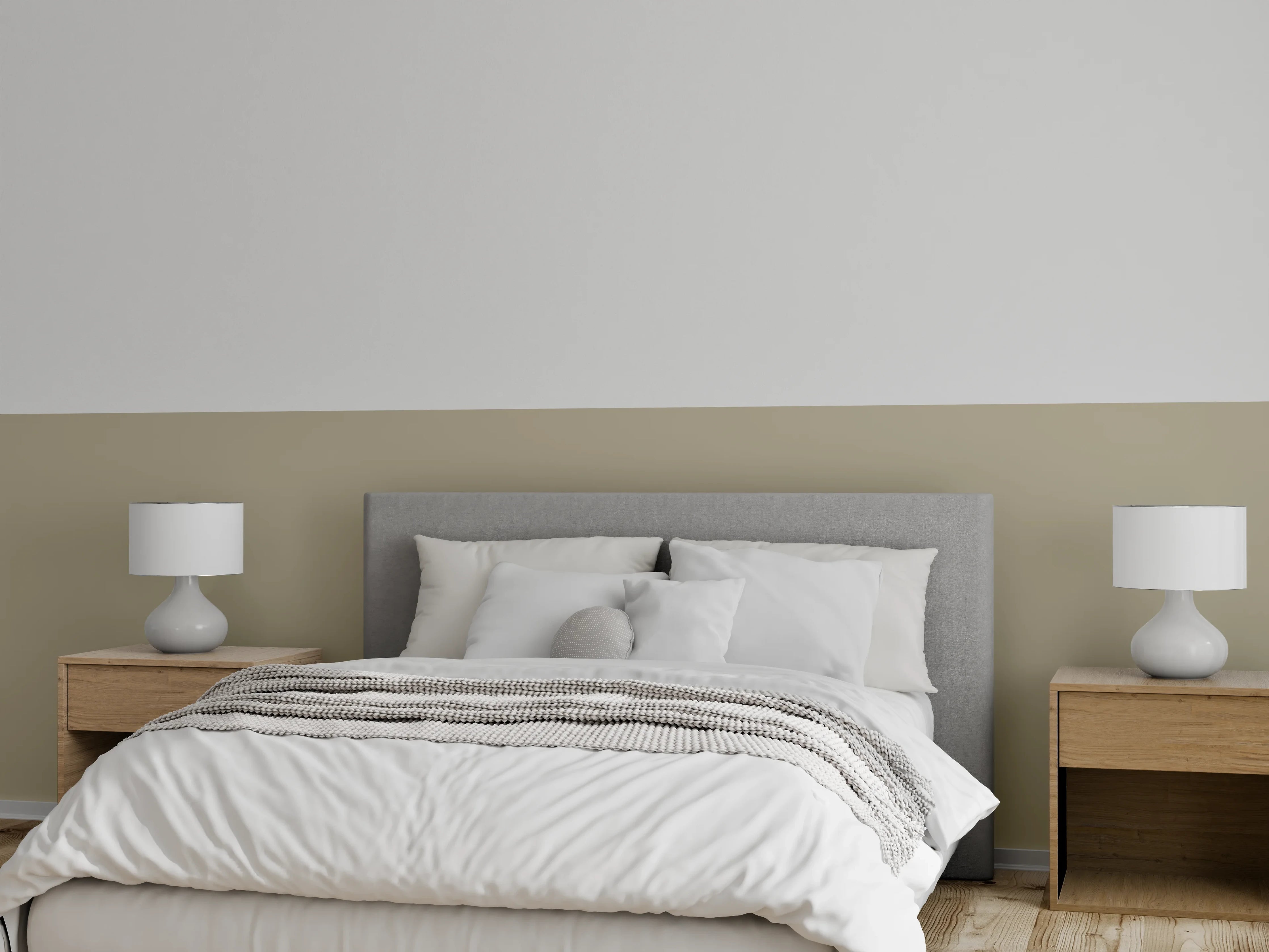 Wandverkleidung Schlafzimmer - RAL 1035 (Perlbeige)