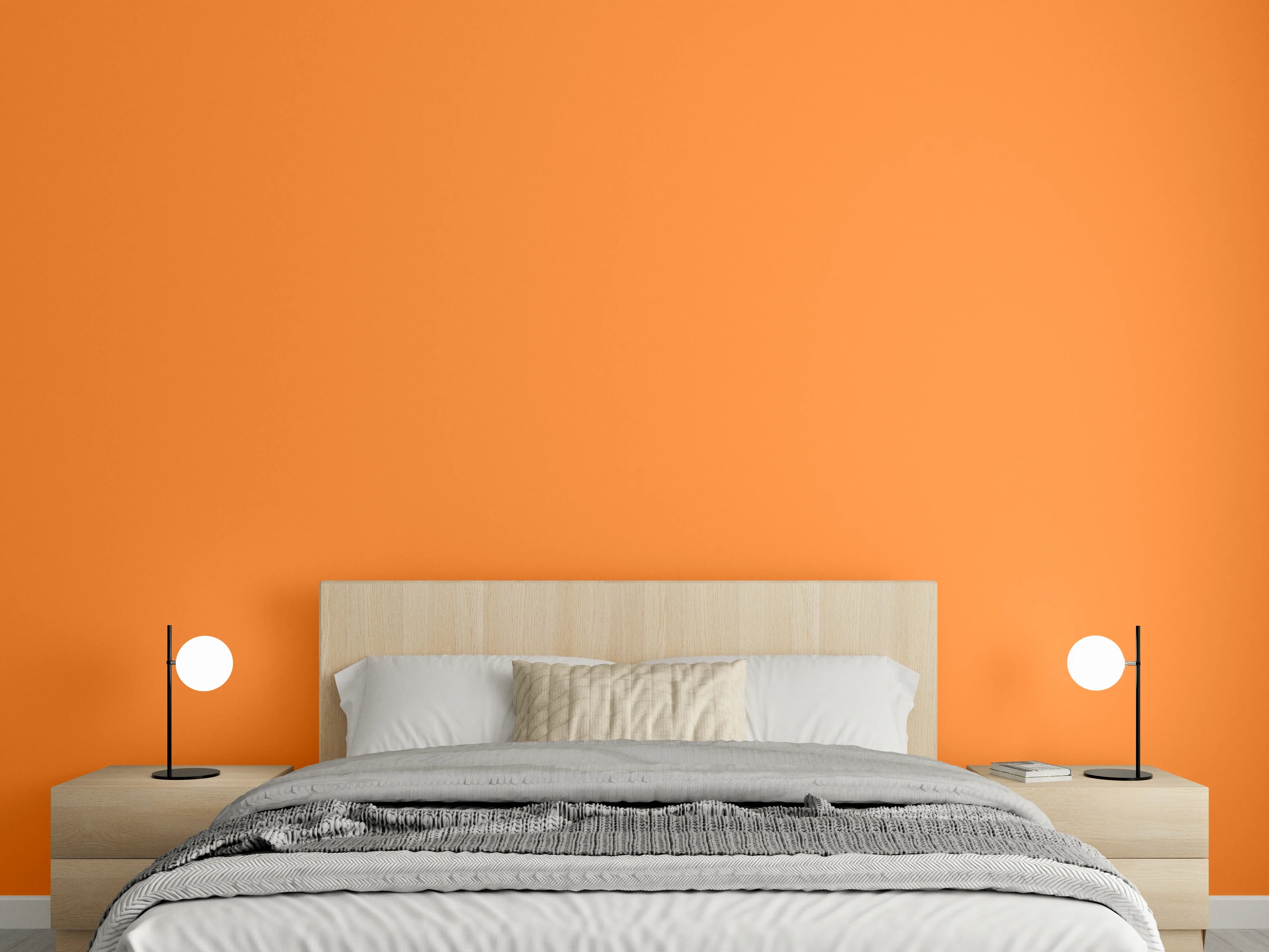 Wandverkleidung Schlafzimmer - RAL 2003 (Pastellorange)