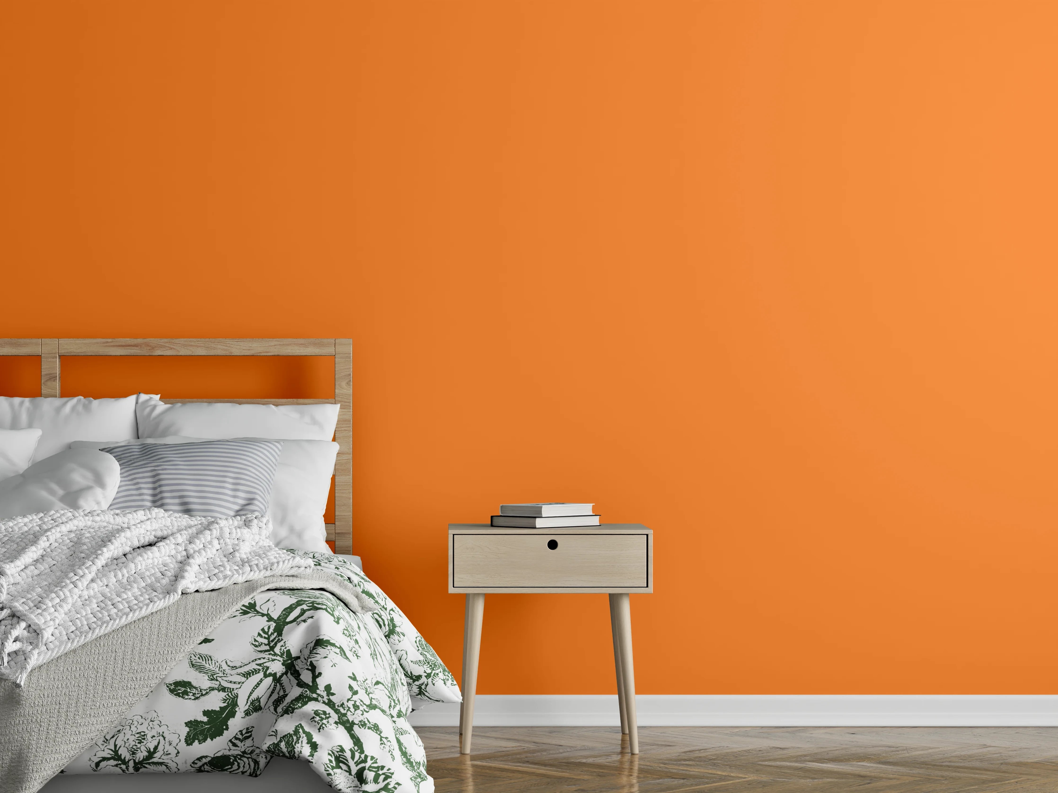Wandverkleidung Schlafzimmer - RAL 2003 (Pastellorange)