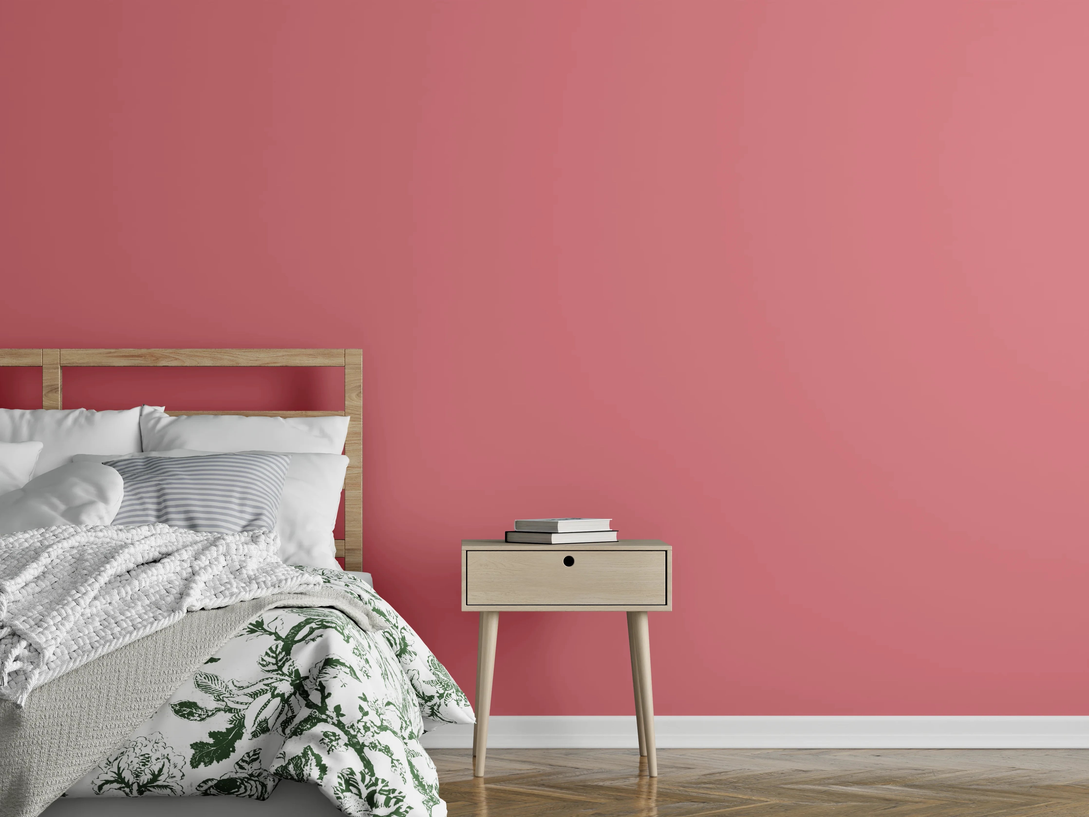 Wandverkleidung Schlafzimmer - RAL 3014 (Altrosa)