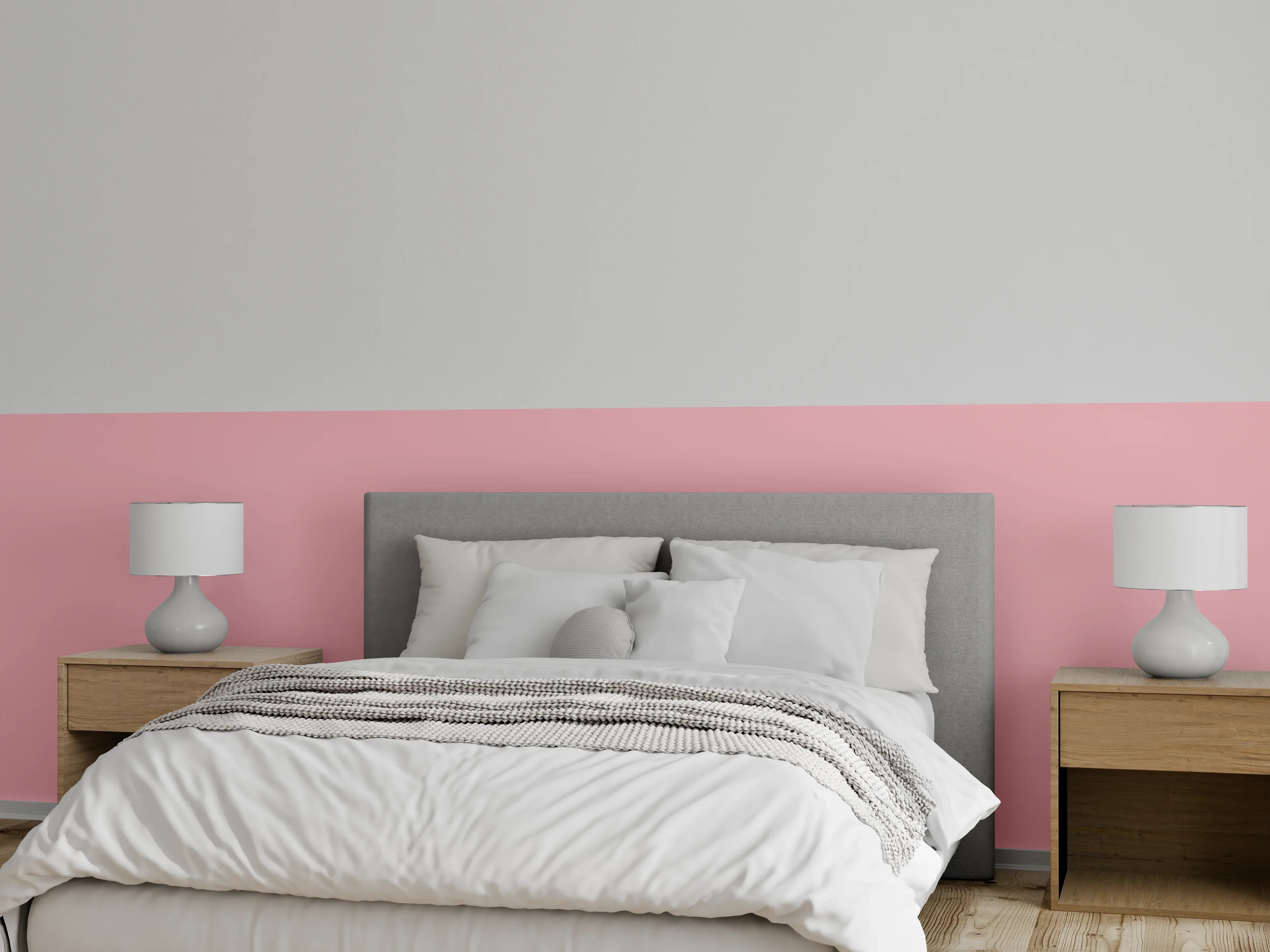 Wandverkleidung Schlafzimmer - RAL 3015 (Hellrosa)