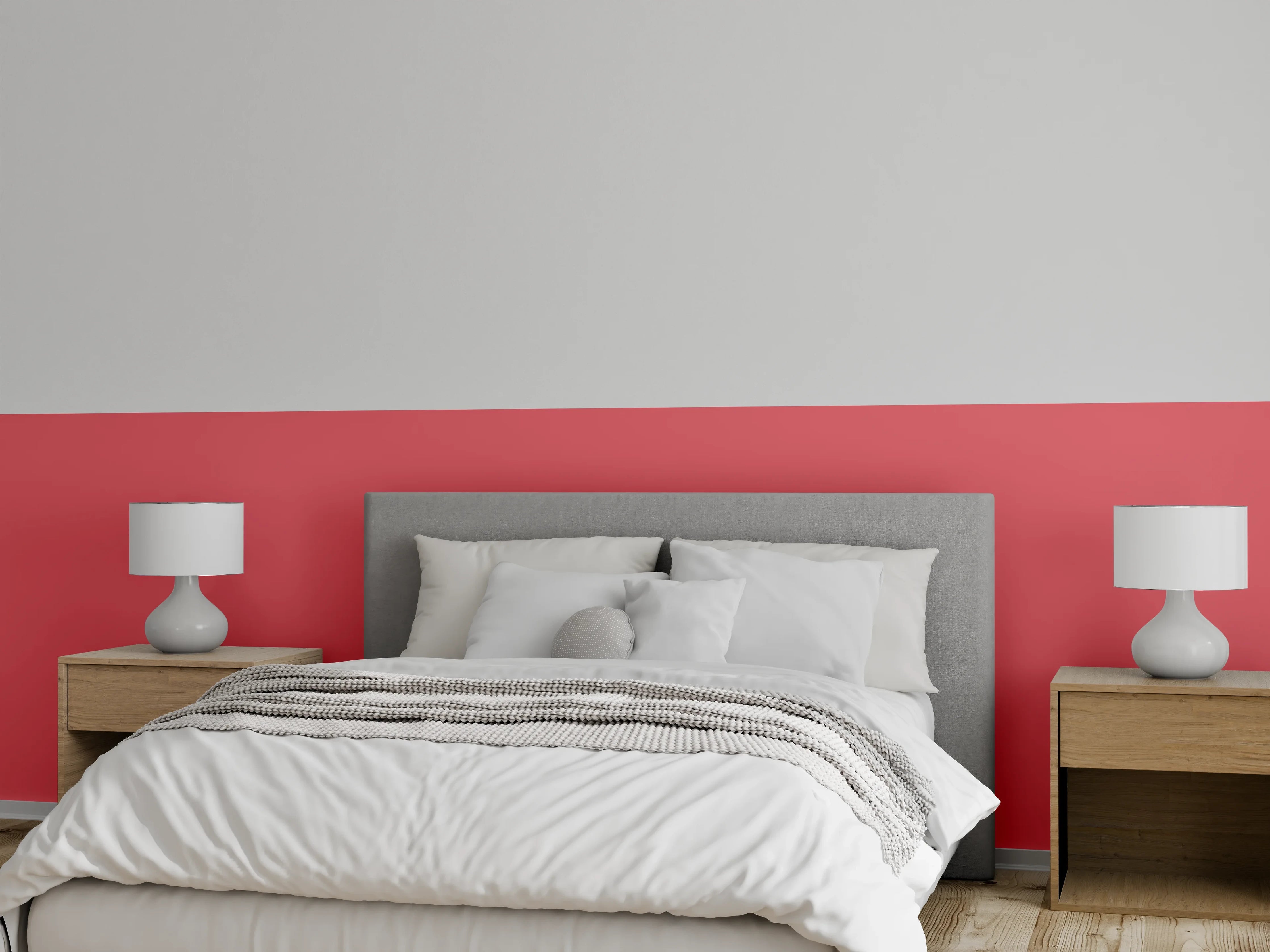 Wandverkleidung Schlafzimmer - RAL 3017 (Rosa)