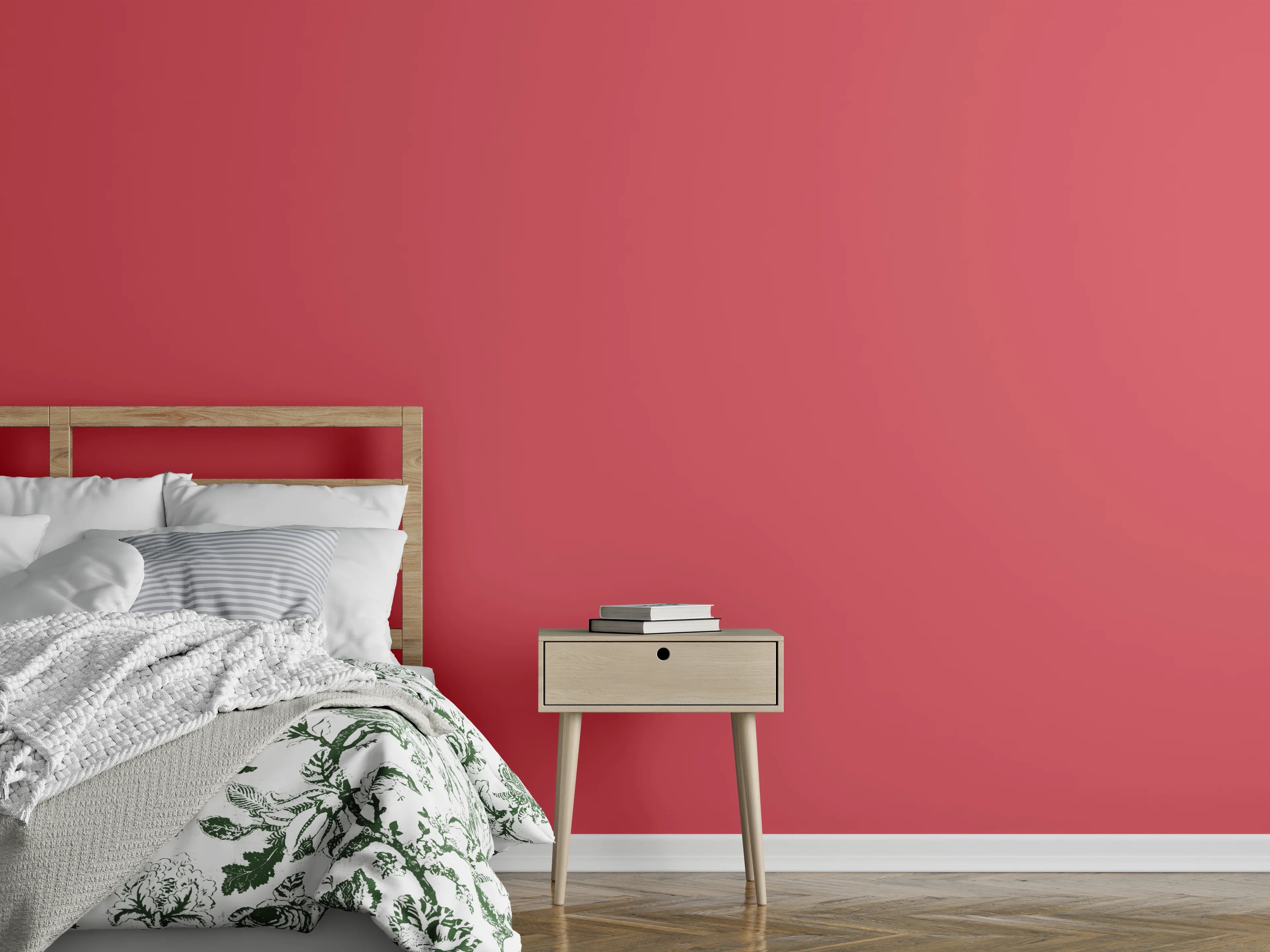 Wandverkleidung Schlafzimmer - RAL 3017 (Rosa)
