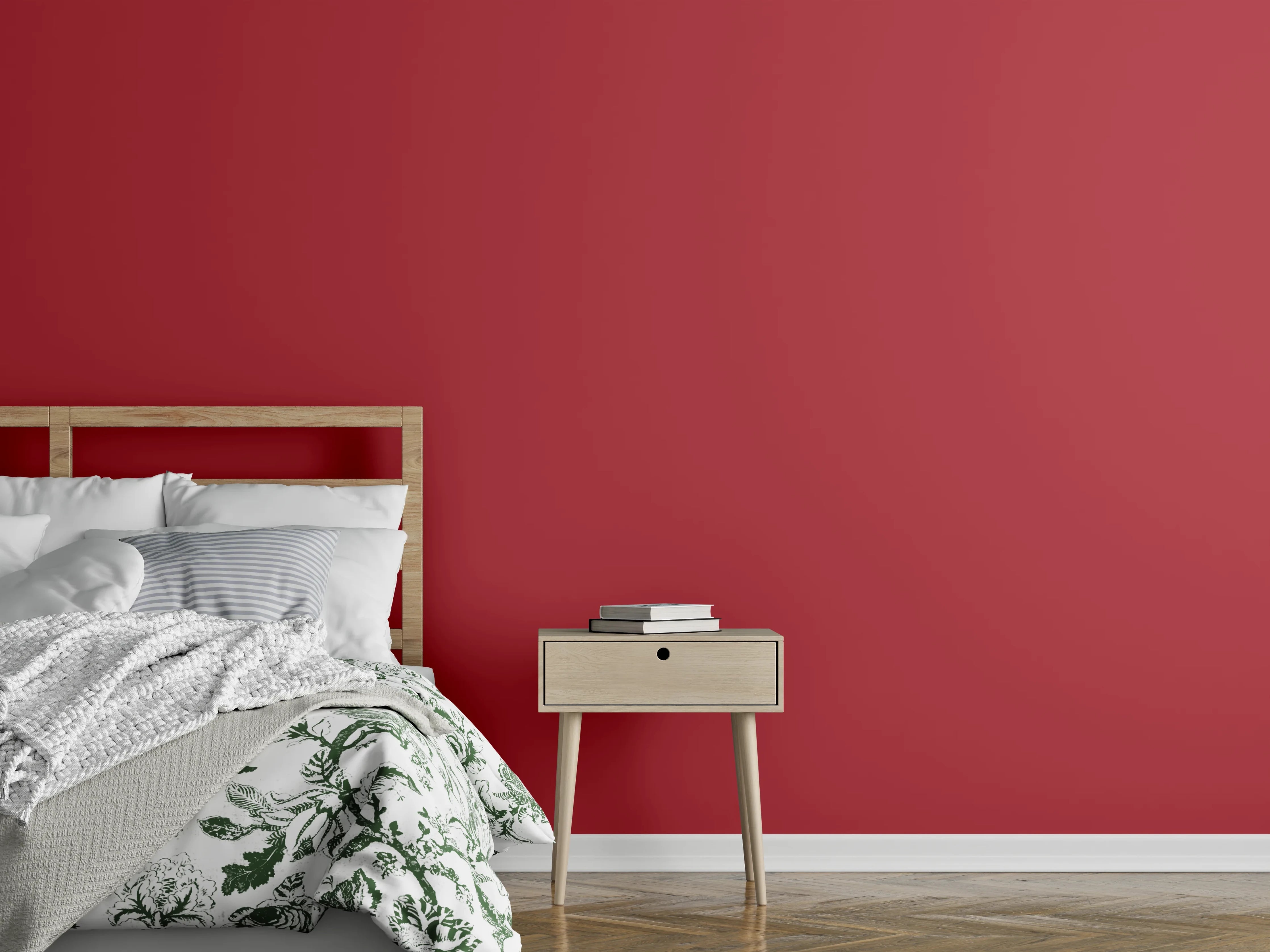 Wandverkleidung Schlafzimmer - RAL 3031 (Orientrot)